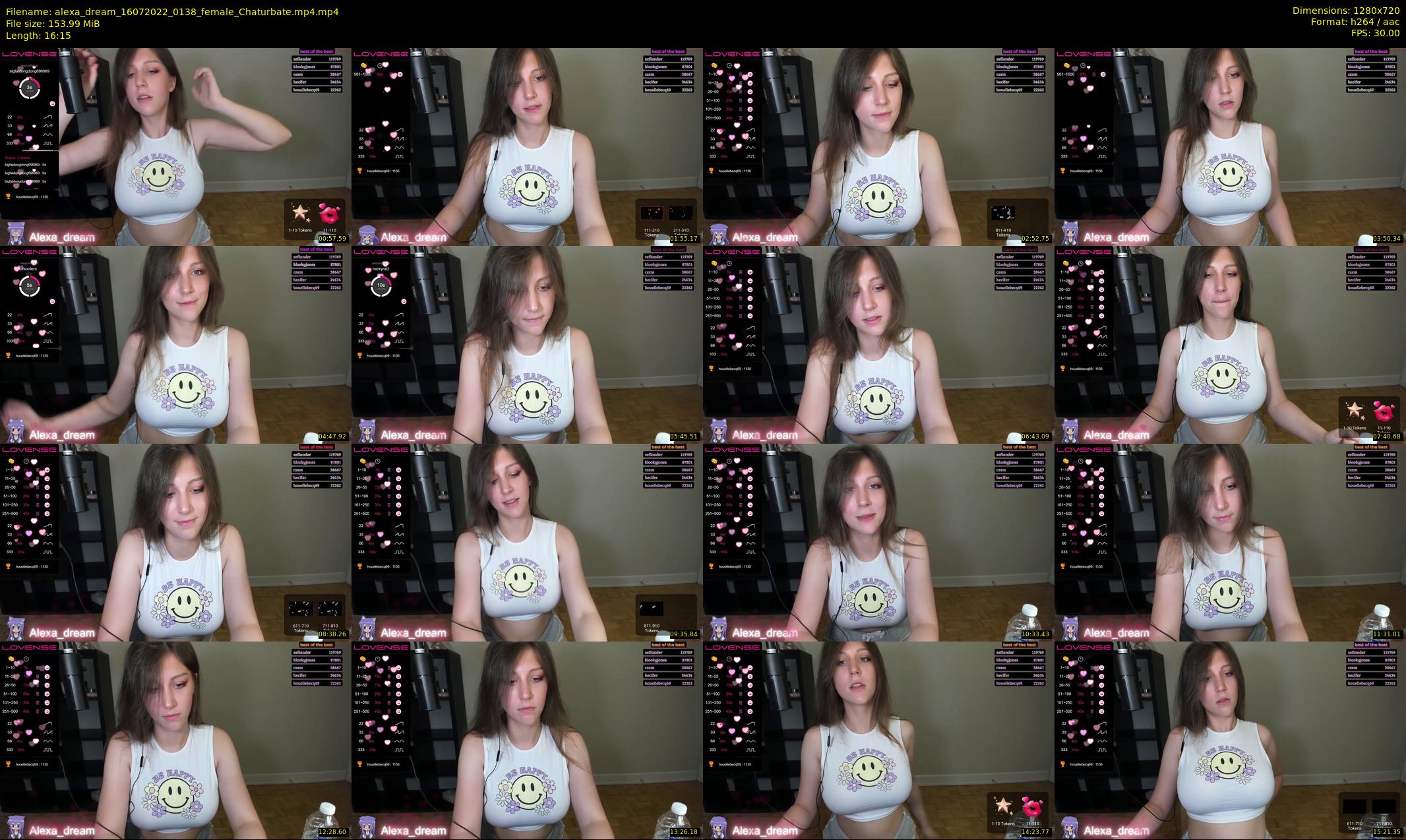 alexa_dream — 17 minute Chaturbate female cam show recording, 720p, Jul 16, 2022