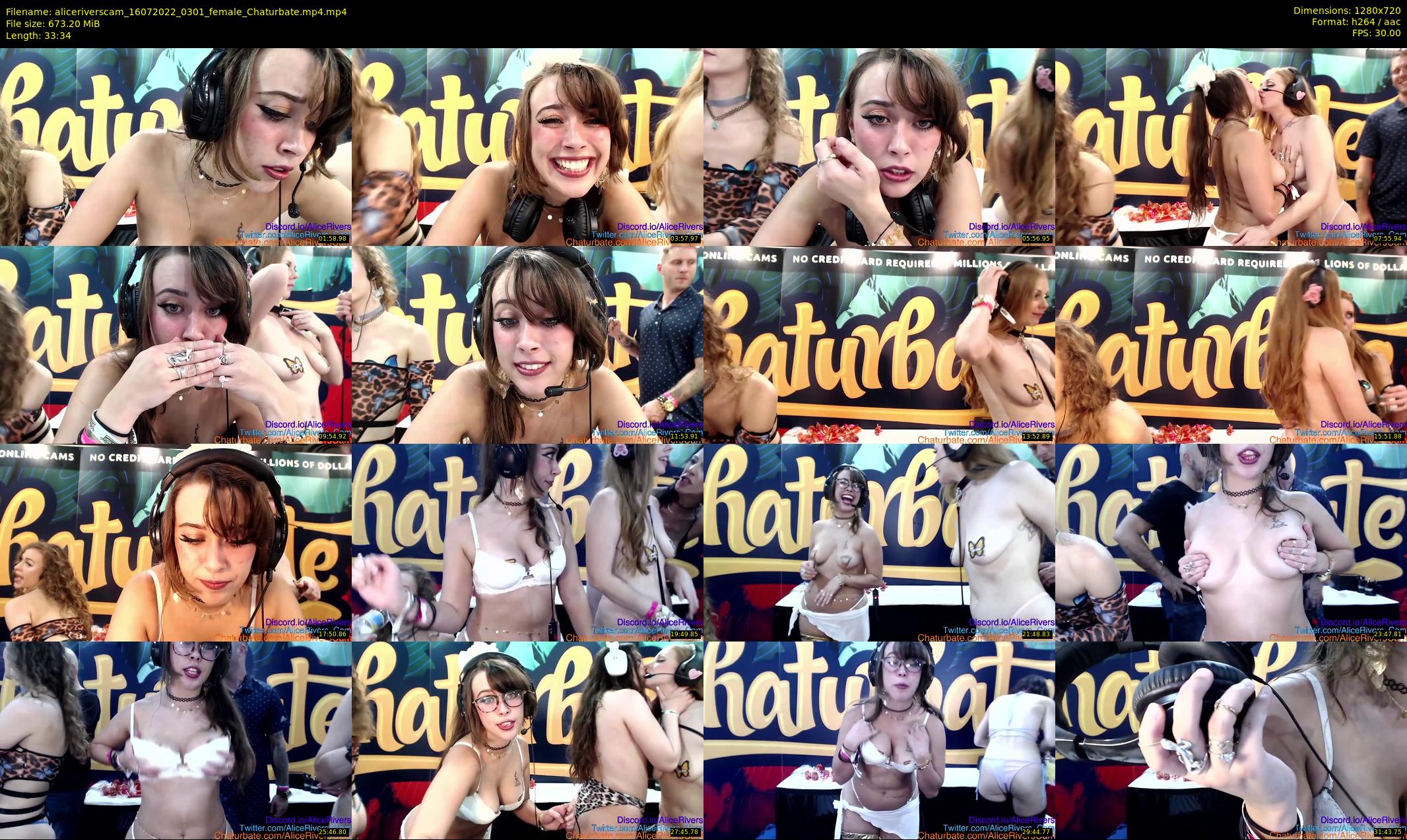 aliceriverscam — 34 minute Chaturbate female cam show recording, 720p, Jul 16, 2022