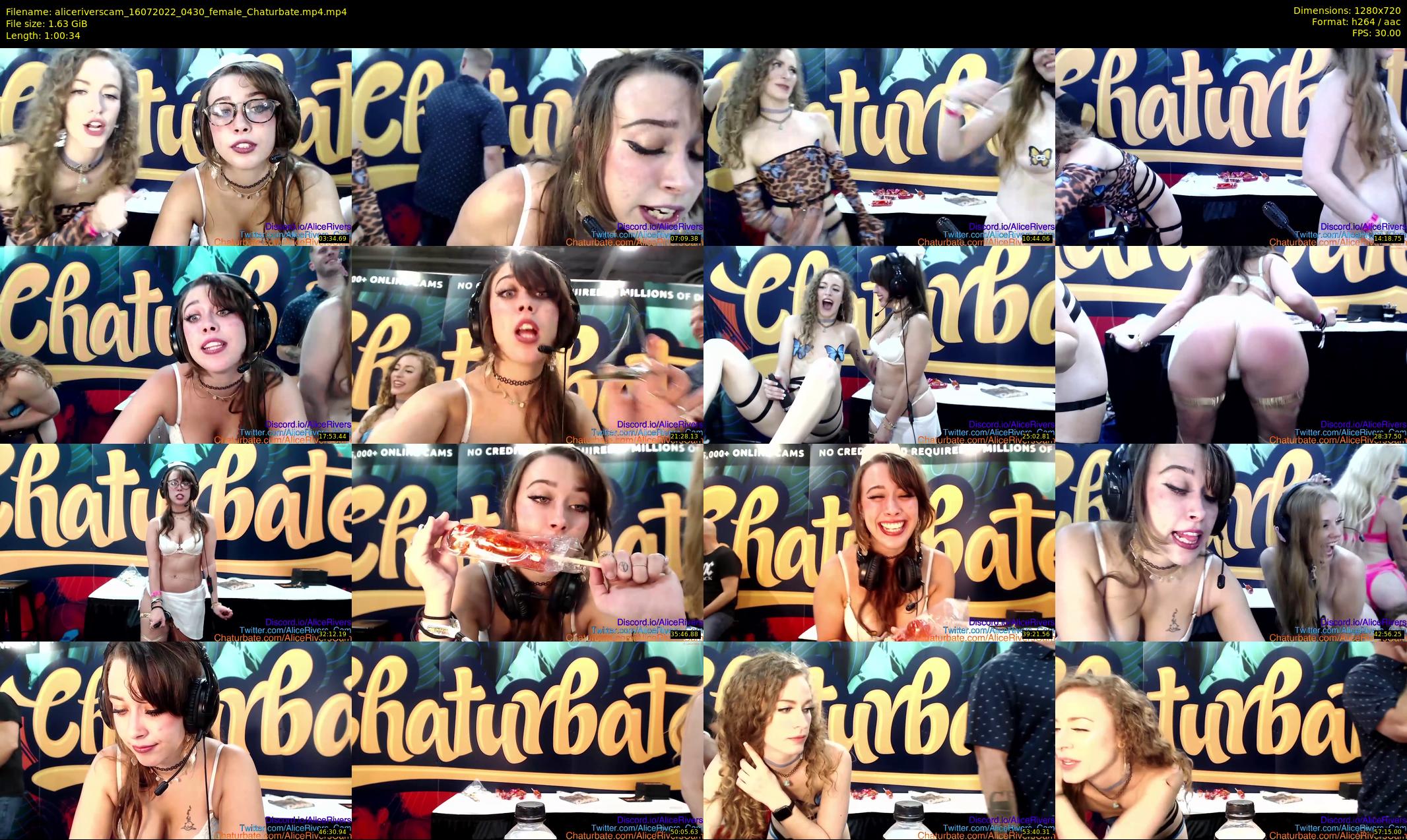 aliceriverscam — 61 minute Chaturbate female cam show recording, 720p, Jul 16, 2022