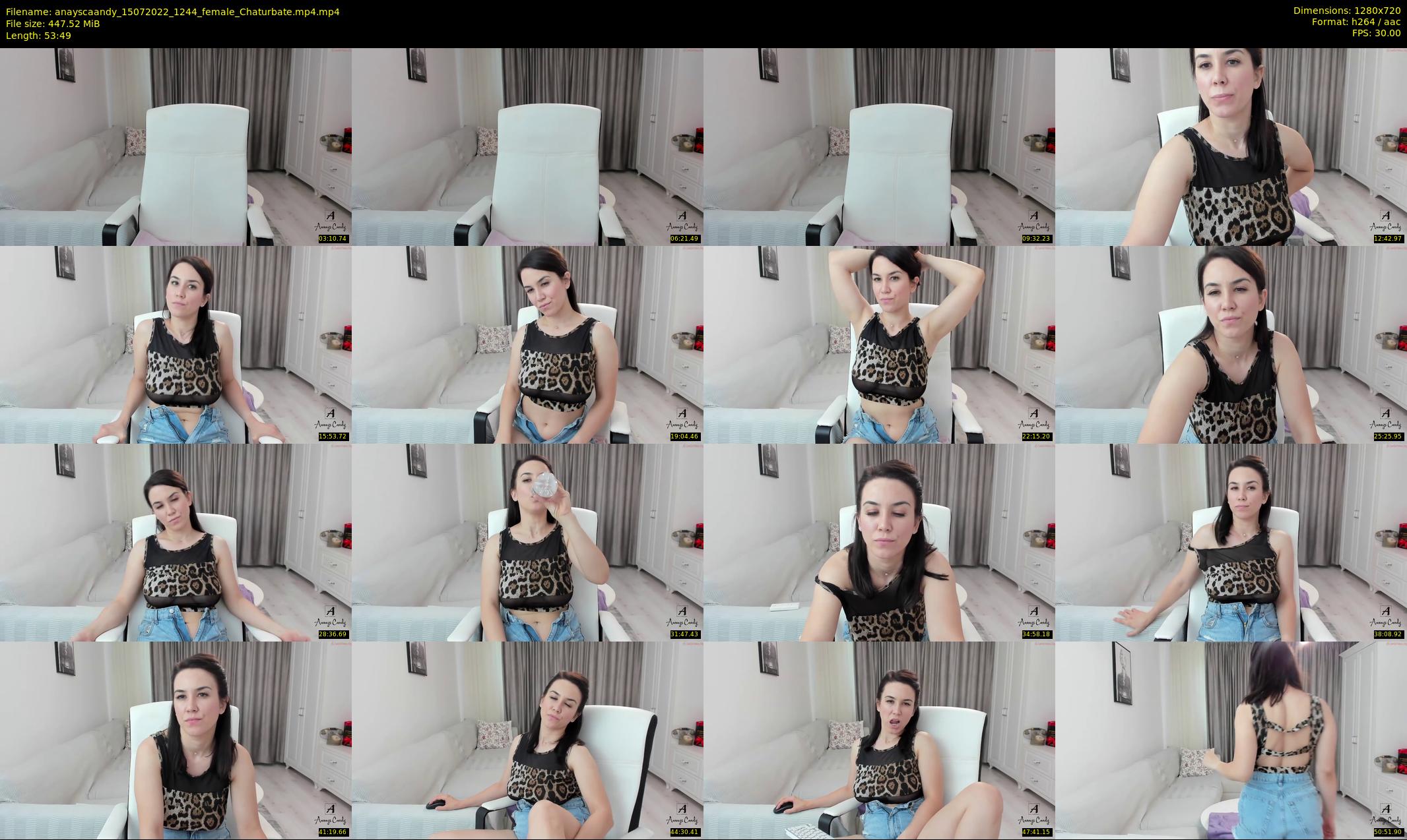 anayscaandy — 54 minute Chaturbate female cam show recording, 720p, Jul 15, 2022