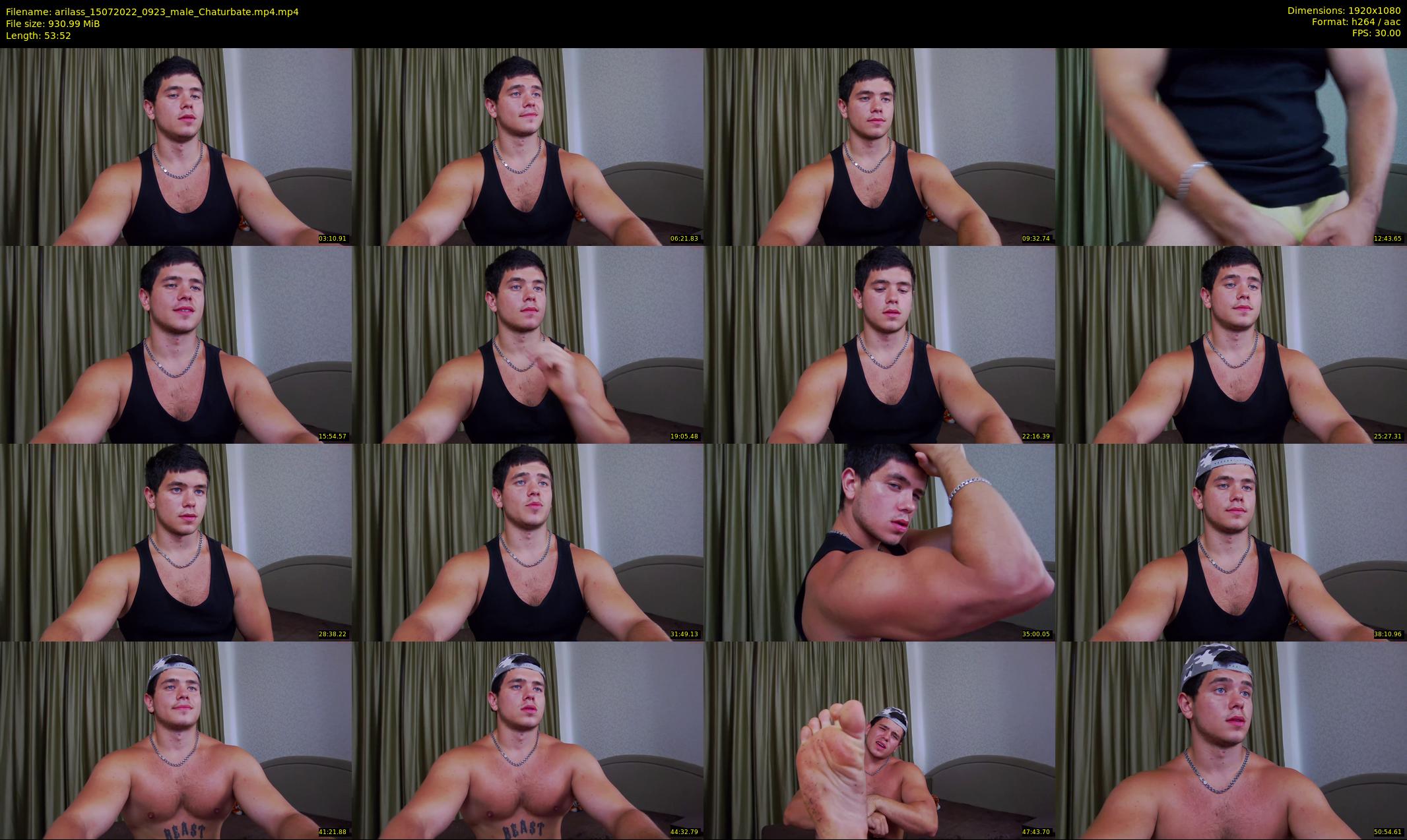 arilass — 54 minute Chaturbate male cam show recording, 1080p, Jul 15, 2022