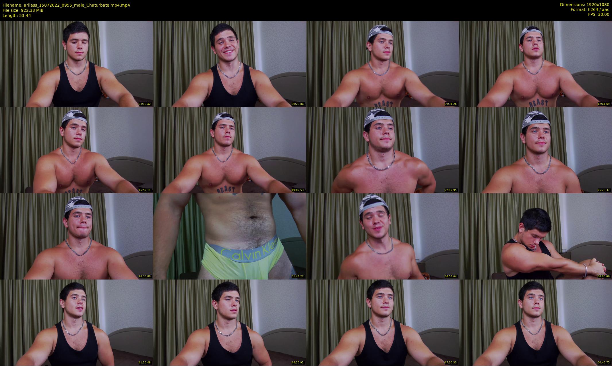 arilass — 54 minute Chaturbate male cam show recording, 1080p, Jul 15, 2022
