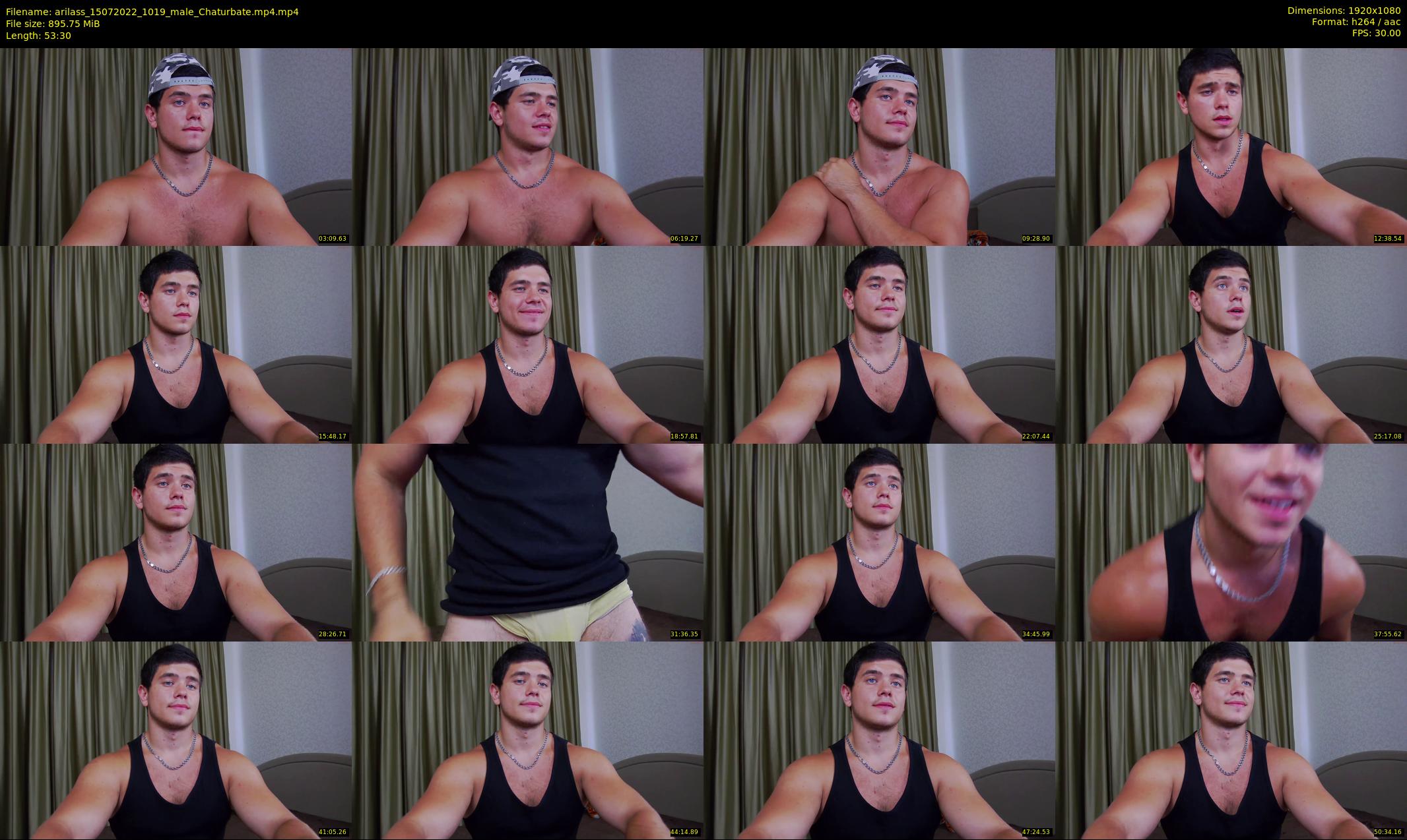 arilass — 54 minute Chaturbate male cam show recording, 1080p, Jul 15, 2022