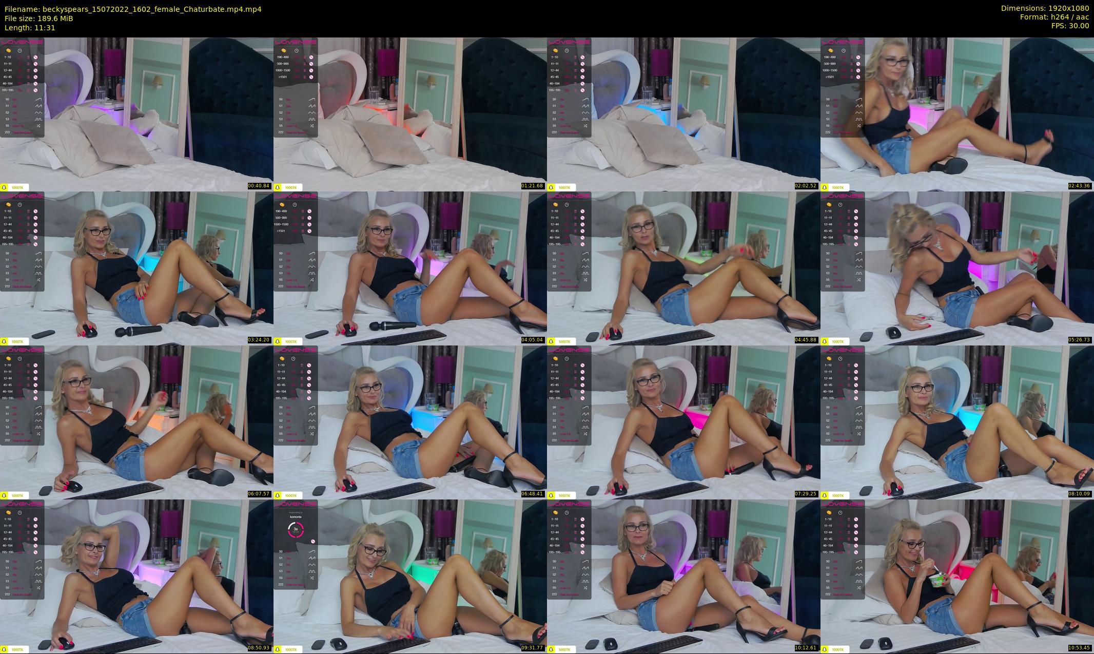 beckyspears — 12 minute Chaturbate female cam show recording, 1080p, Jul 15, 2022