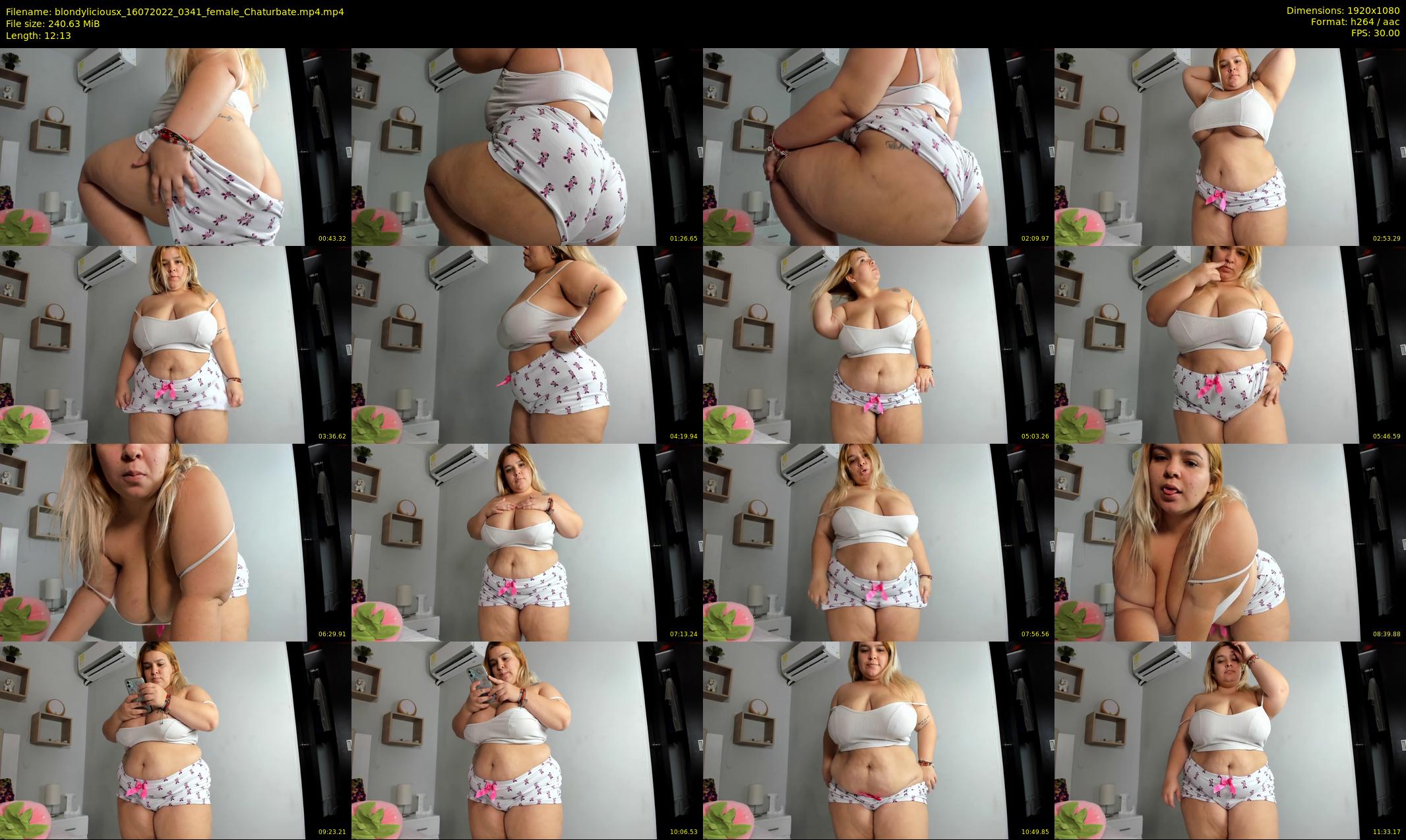 blondyliciousx — 13 minute Chaturbate female cam show recording, 1080p, Jul 16, 2022