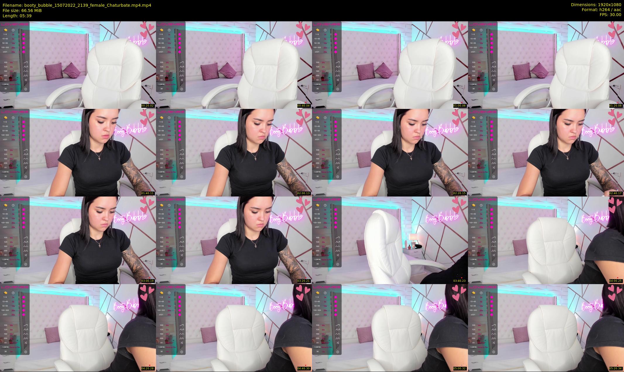 booty_bubble — 6 minute Chaturbate female cam show recording, 1080p, Jul 15, 2022