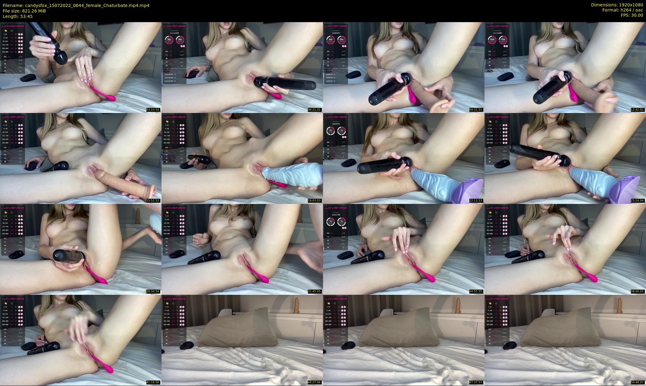 candysfox — 54 minute Chaturbate female cam show recording, 1080p, Jul 15, 2022