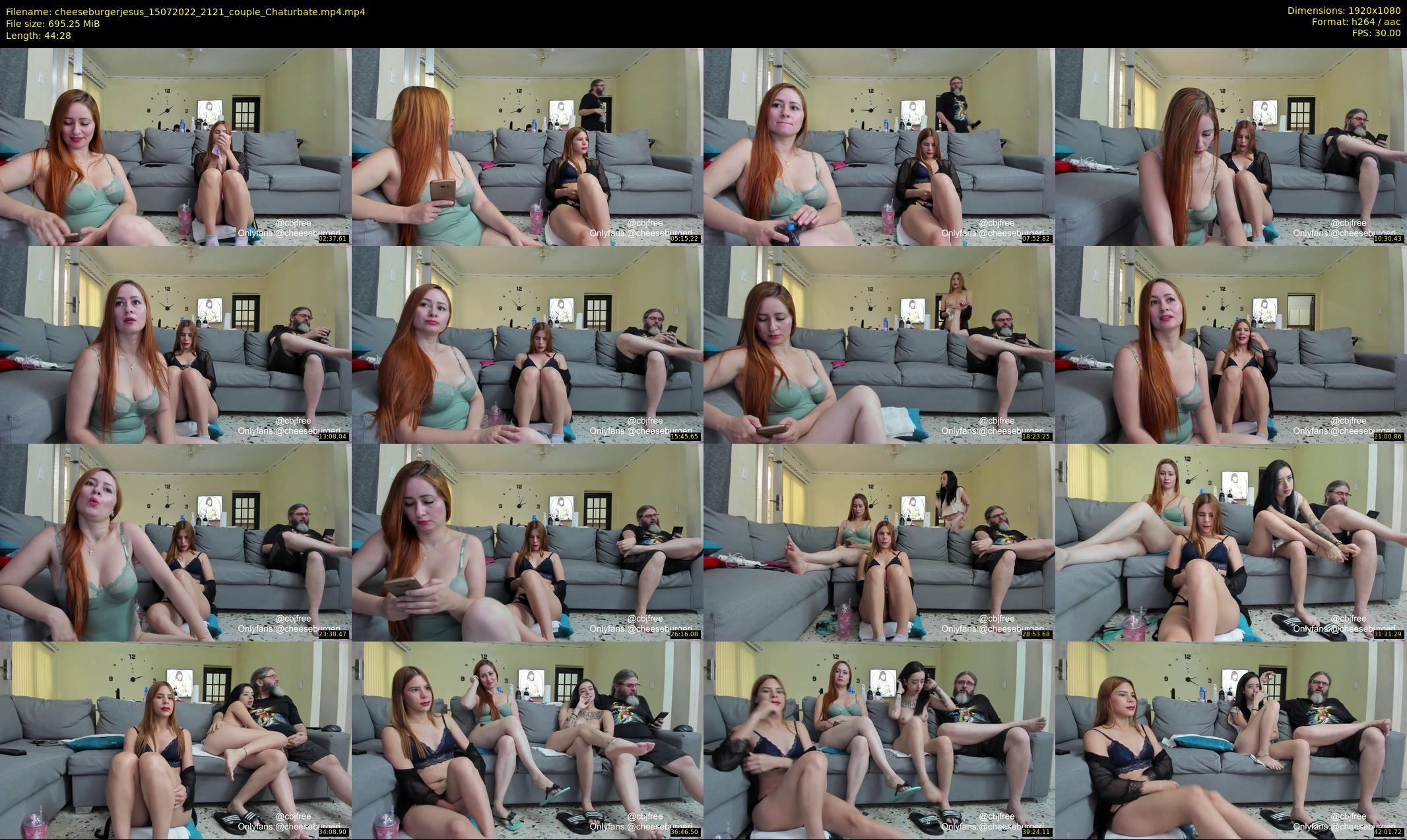 cheeseburgerjesus — 45 minute Chaturbate couple cam show recording, 1080p, Jul 15, 2022