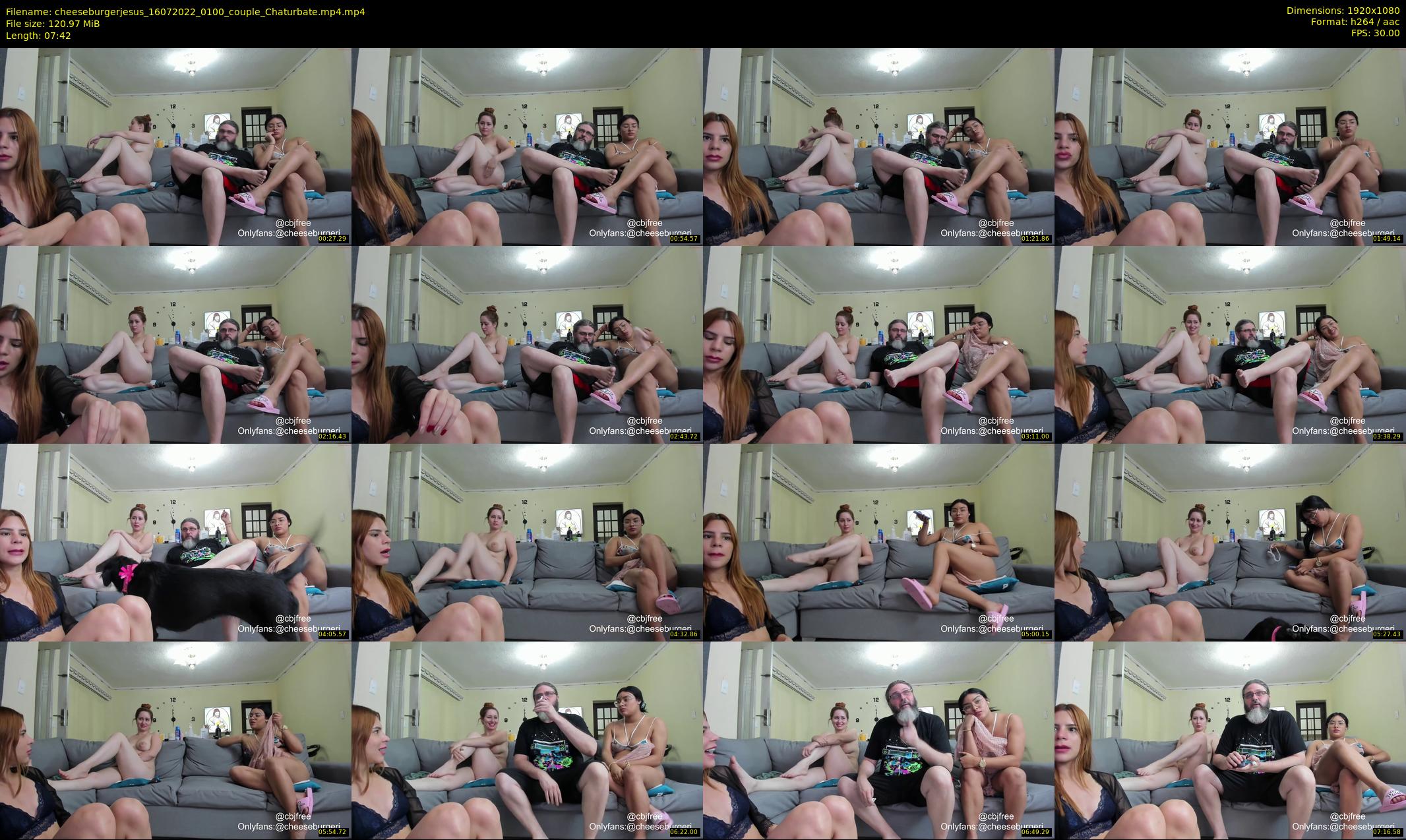 cheeseburgerjesus — 8 minute Chaturbate couple cam show recording, 1080p, Jul 16, 2022