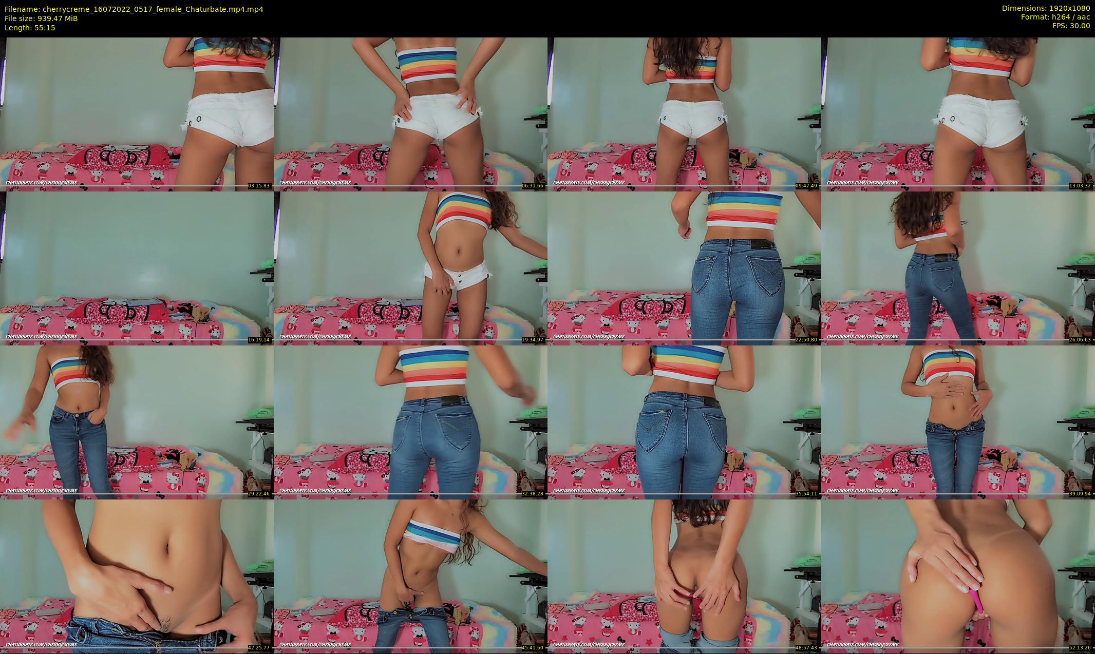 cherrycreme — 56 minute Chaturbate female cam show recording, 1080p, Jul 16, 2022