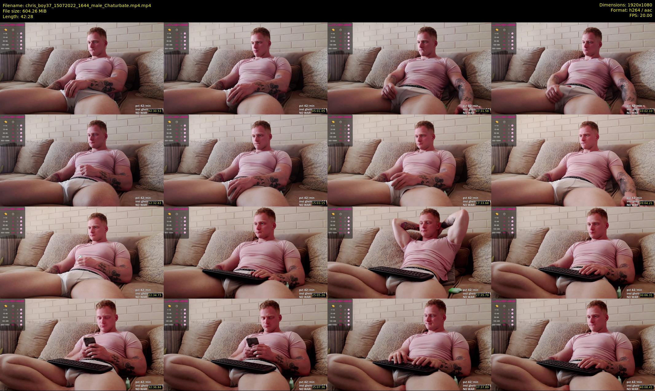 chris_boy37 — 43 minute Chaturbate male cam show recording, 1080p, Jul 15, 2022