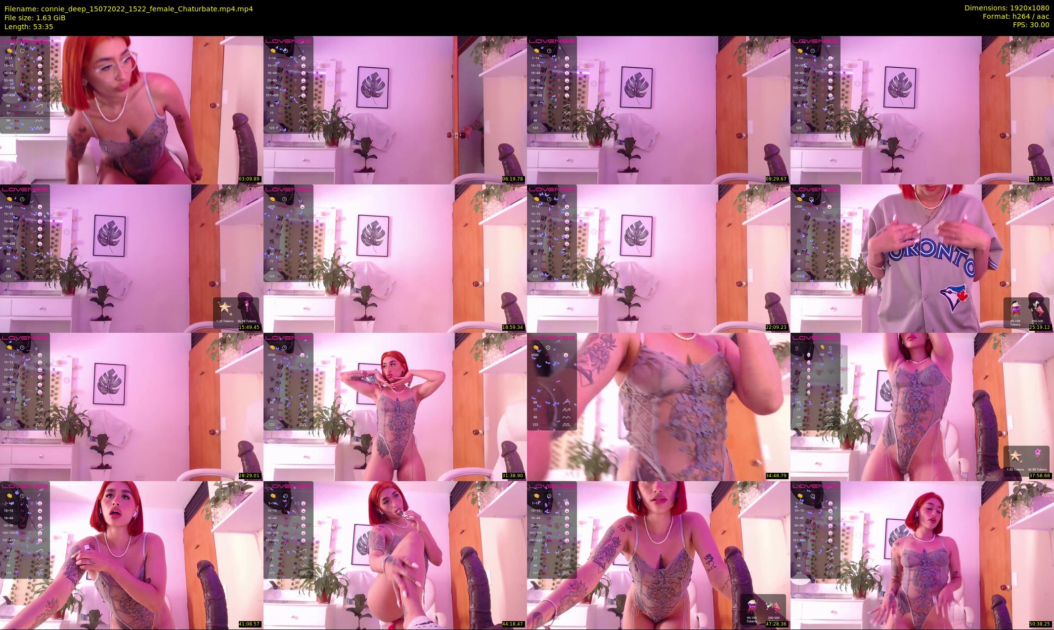 connie_deep — 54 minute Chaturbate female cam show recording, 1080p, Jul 15, 2022
