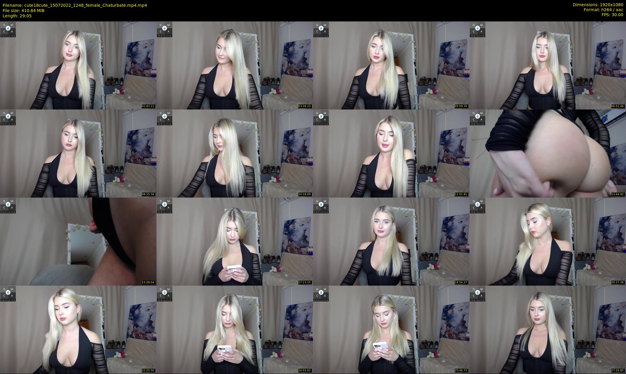 cute18cute — 30 minute Chaturbate female cam show recording, 1080p, Jul 15, 2022