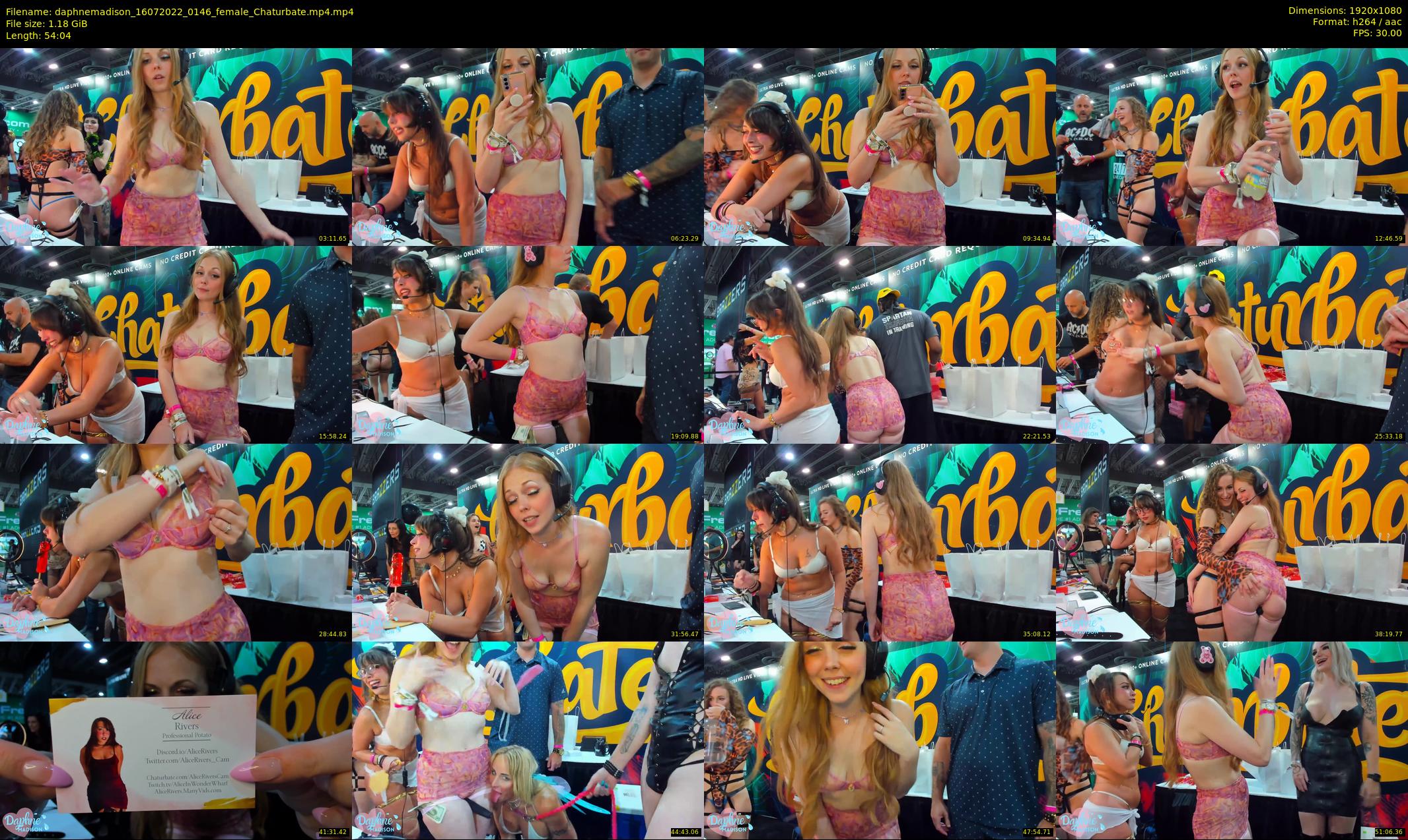 daphnemadison — 55 minute Chaturbate couple cam show recording, 1080p, Jul 16, 2022