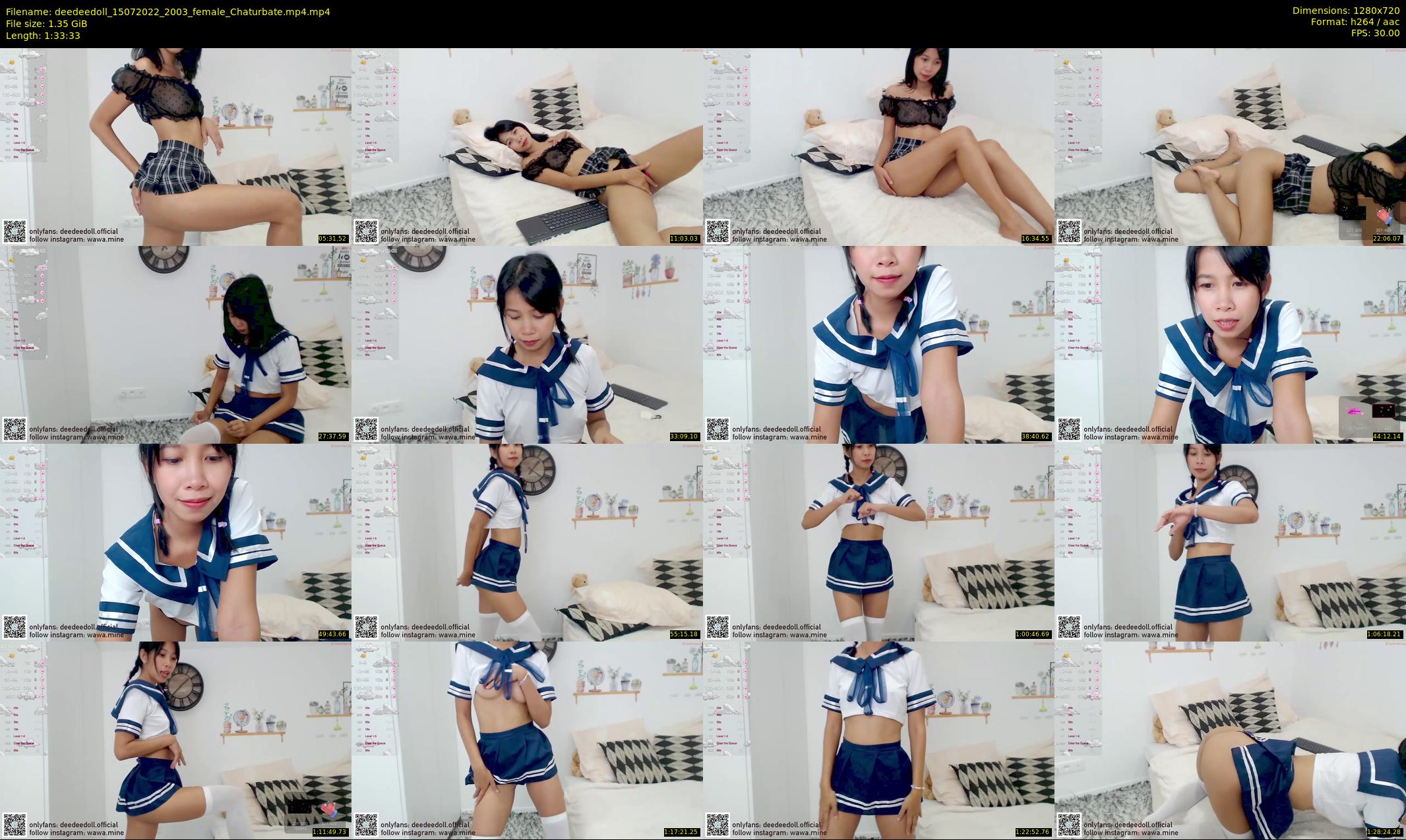 deedeedoll — 94 minute Chaturbate female cam show recording, 720p, Jul 15, 2022