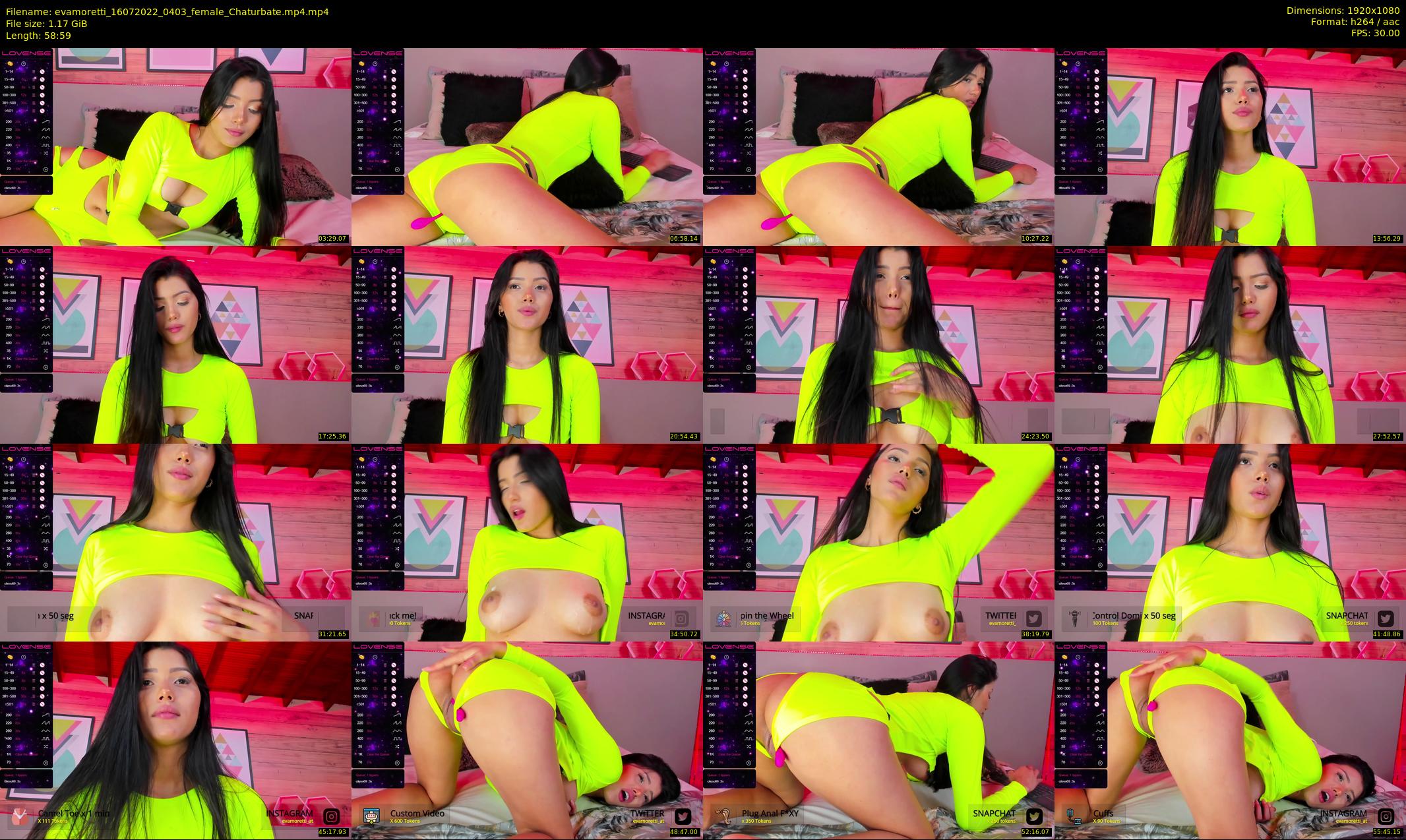 evamoretti — 59 minute Chaturbate female cam show recording, 1080p, Jul 16, 2022