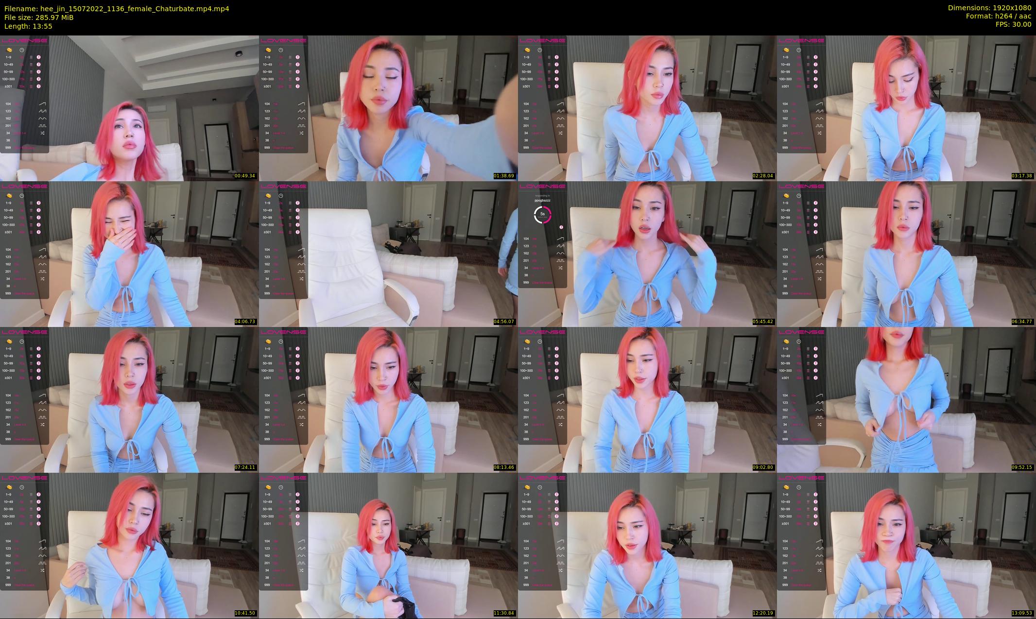 hee_jin — 14 minute Chaturbate female cam show recording, 1080p, Jul 15, 2022