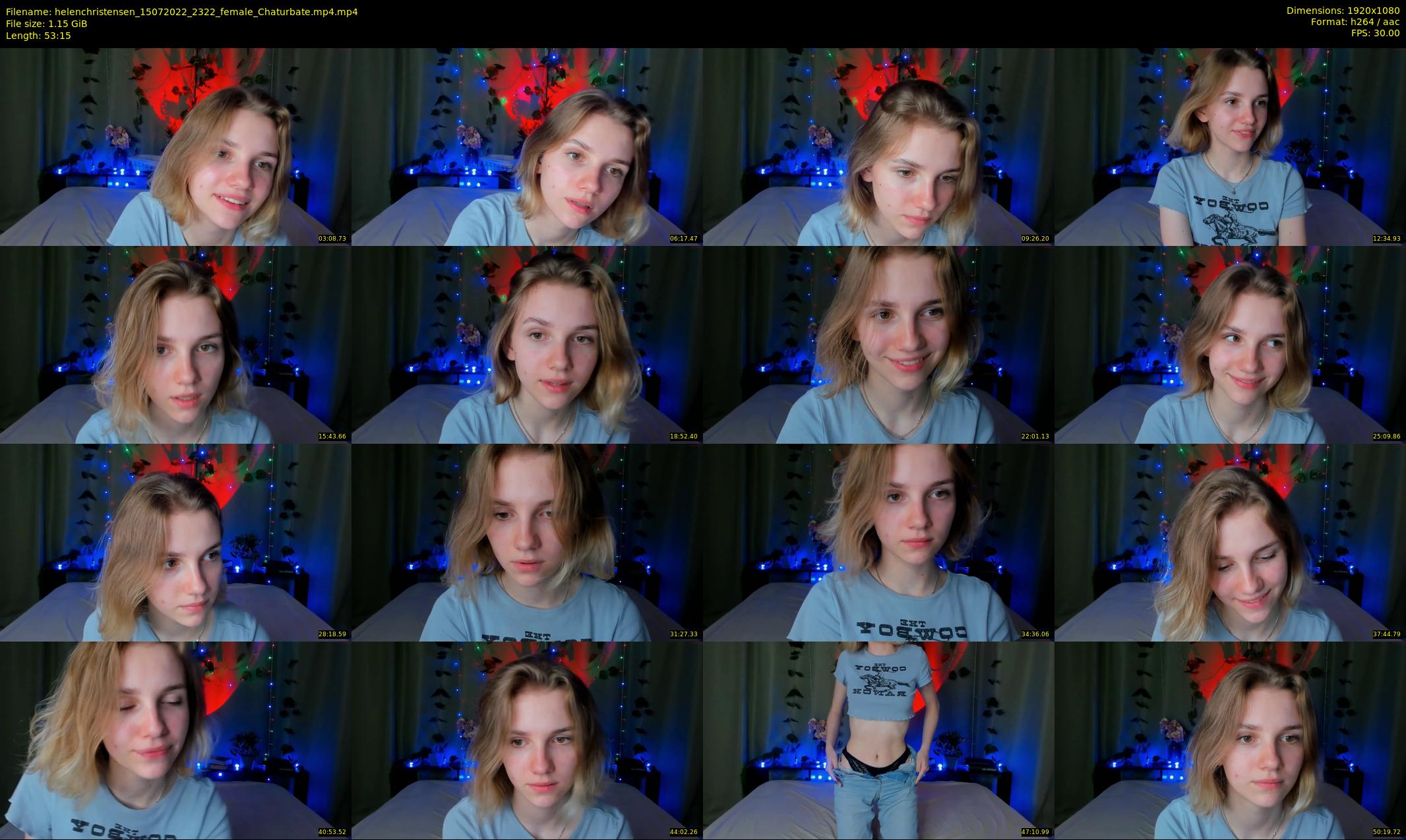 helenchristensen — 54 minute Chaturbate female cam show recording, 1080p, Jul 15, 2022