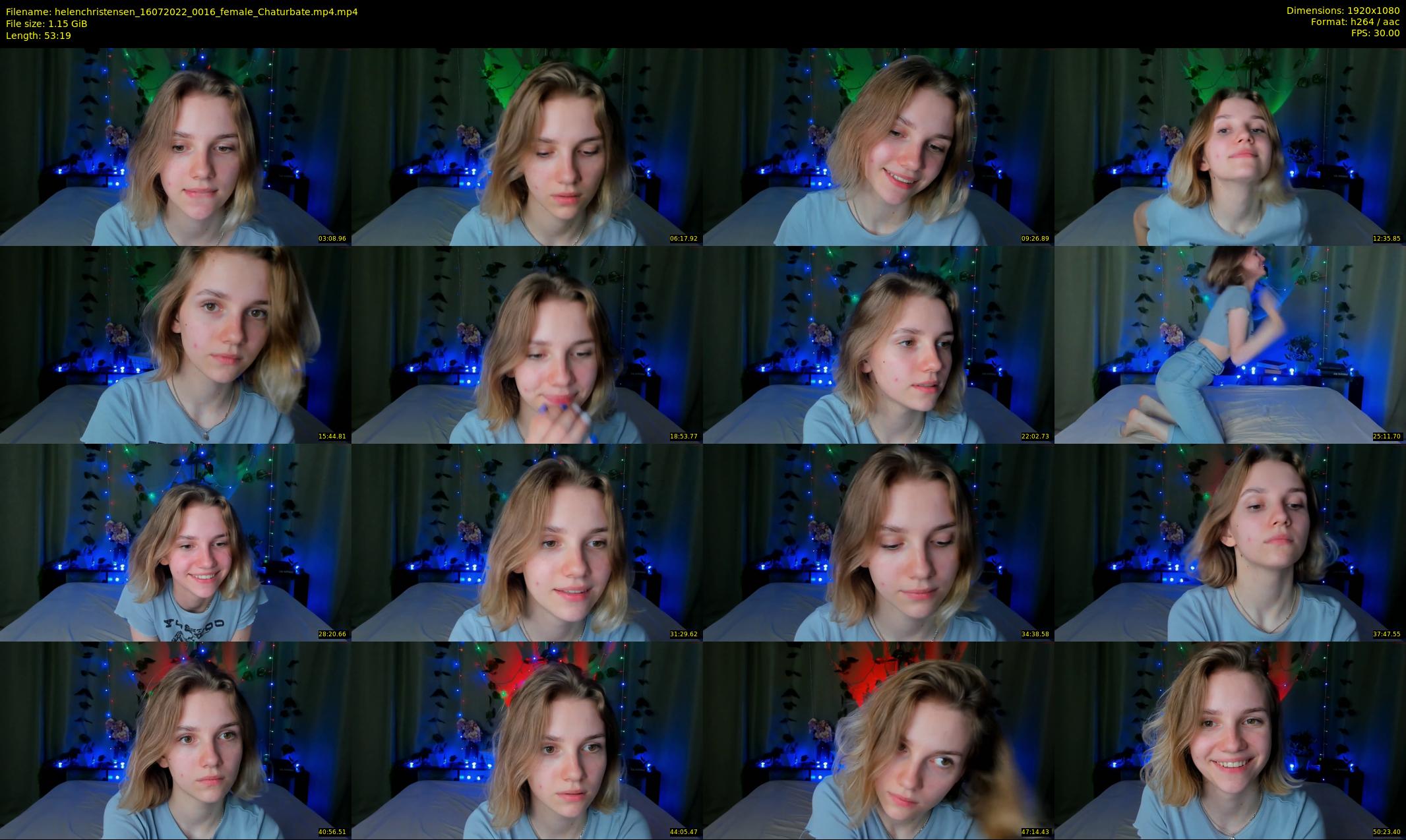 helenchristensen — 54 minute Chaturbate female cam show recording, 1080p, Jul 16, 2022