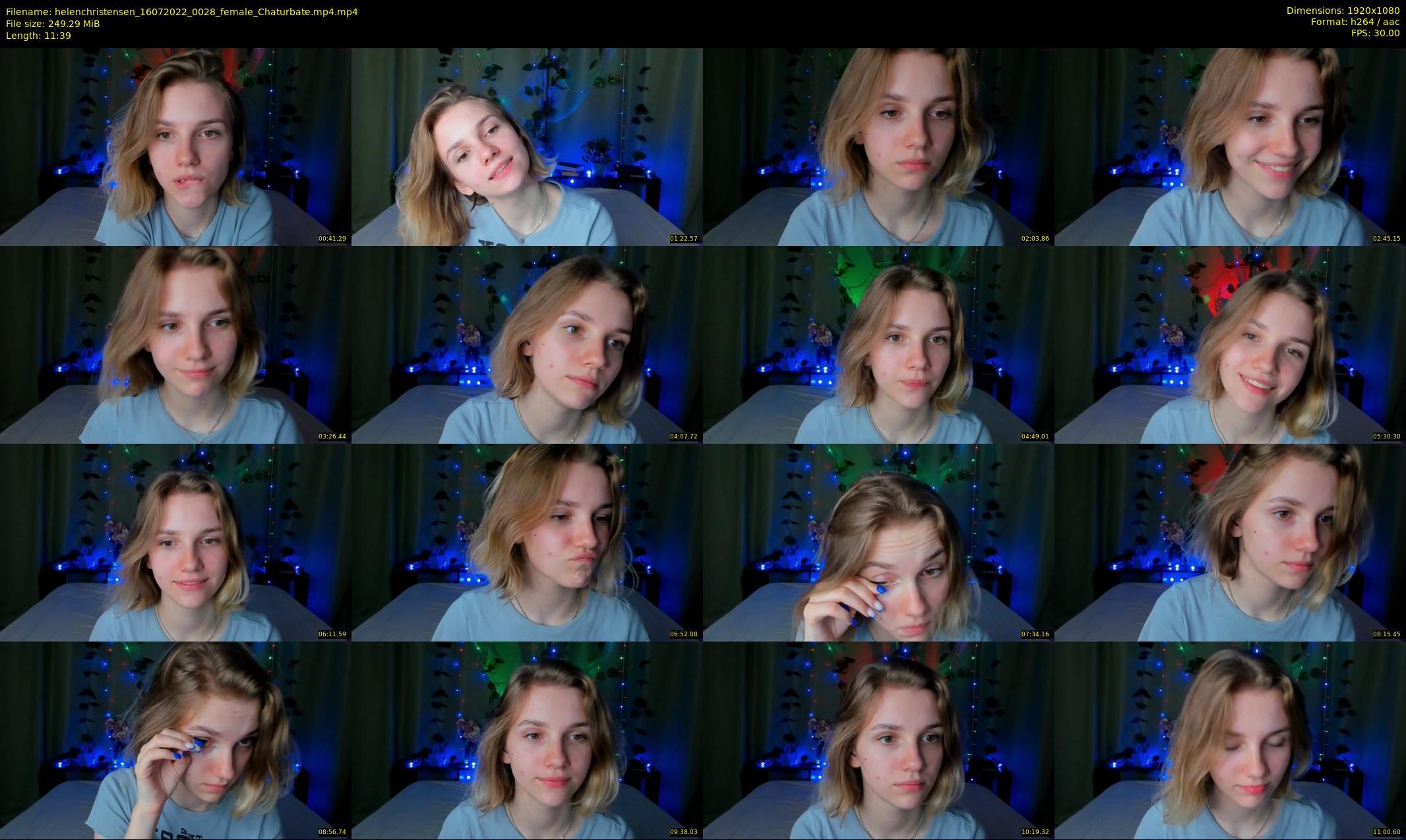 helenchristensen — 12 minute Chaturbate female cam show recording, 1080p, Jul 16, 2022