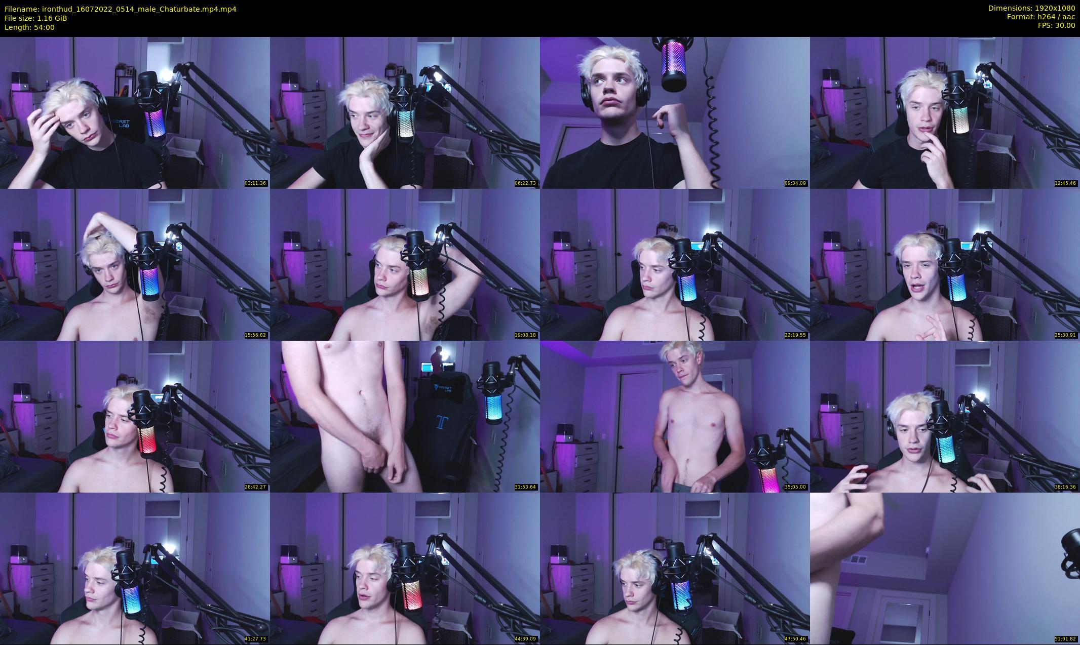 ironthud — 54 minute Chaturbate male cam show recording, 1080p, Jul 16, 2022