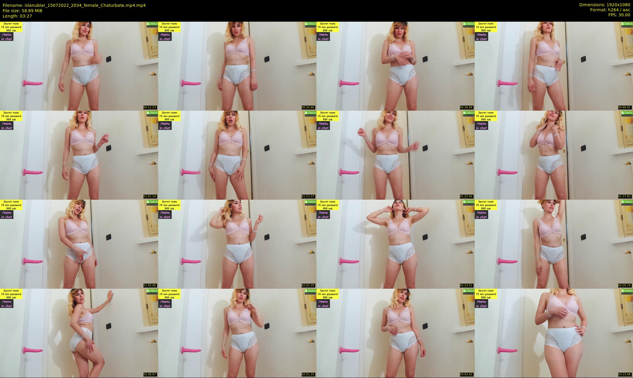islanublar — 4 minute Chaturbate female cam show recording, 1080p, Jul 15, 2022