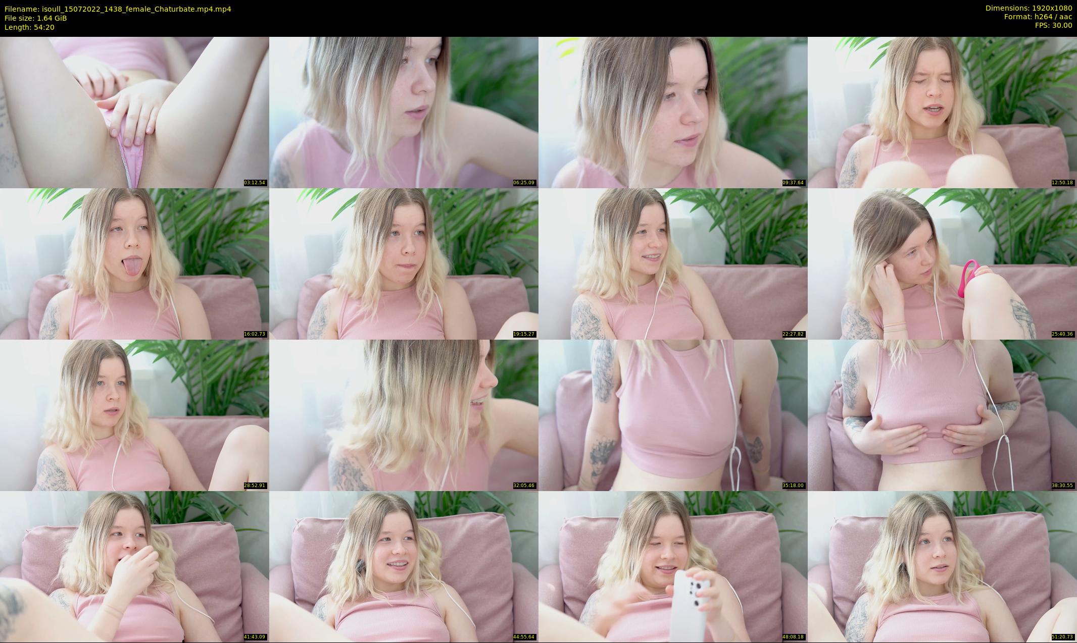 isoull — 55 minute Chaturbate female cam show recording, 1080p, Jul 15, 2022