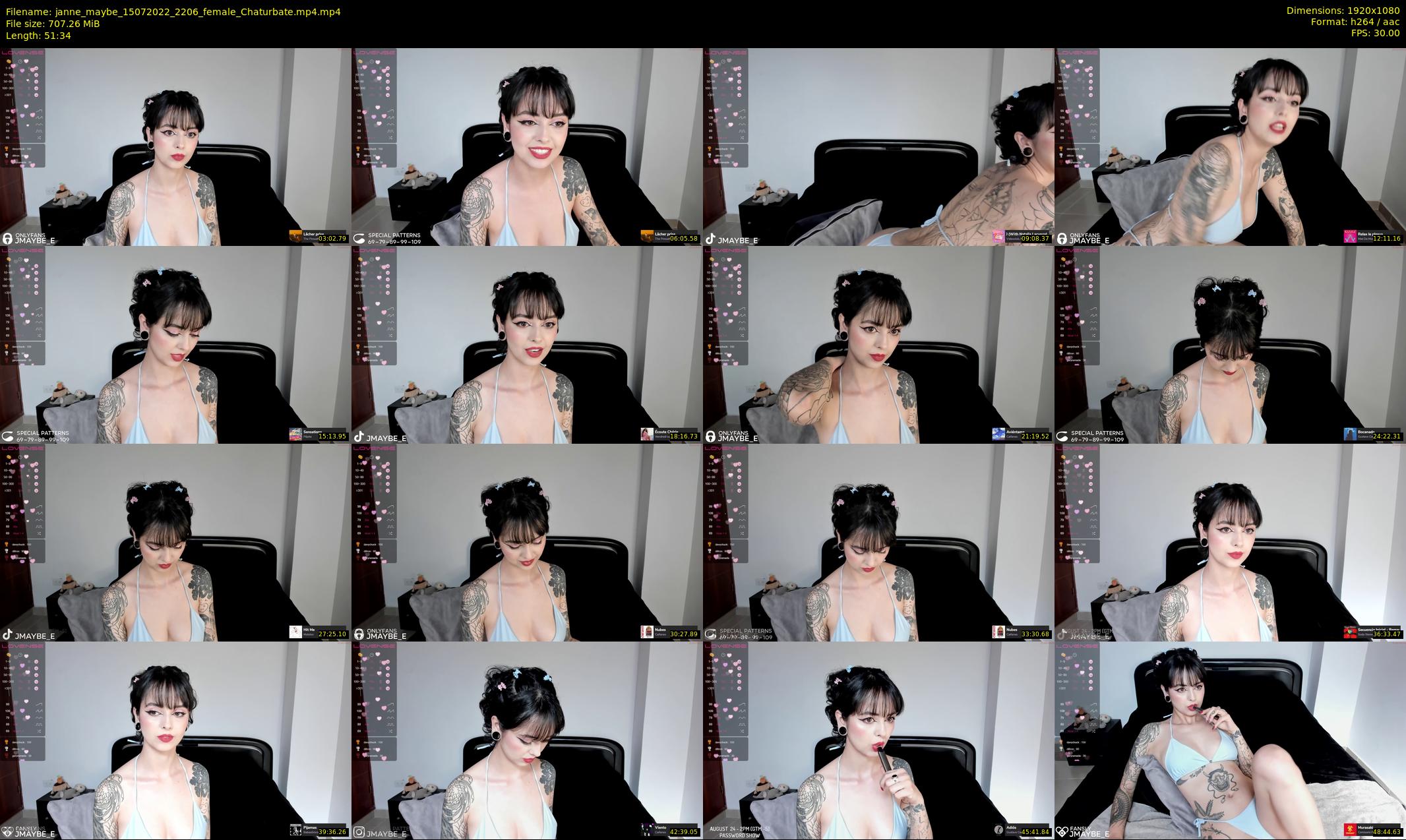 janne_maybe — 52 minute Chaturbate female cam show recording, 1080p, Jul 15, 2022