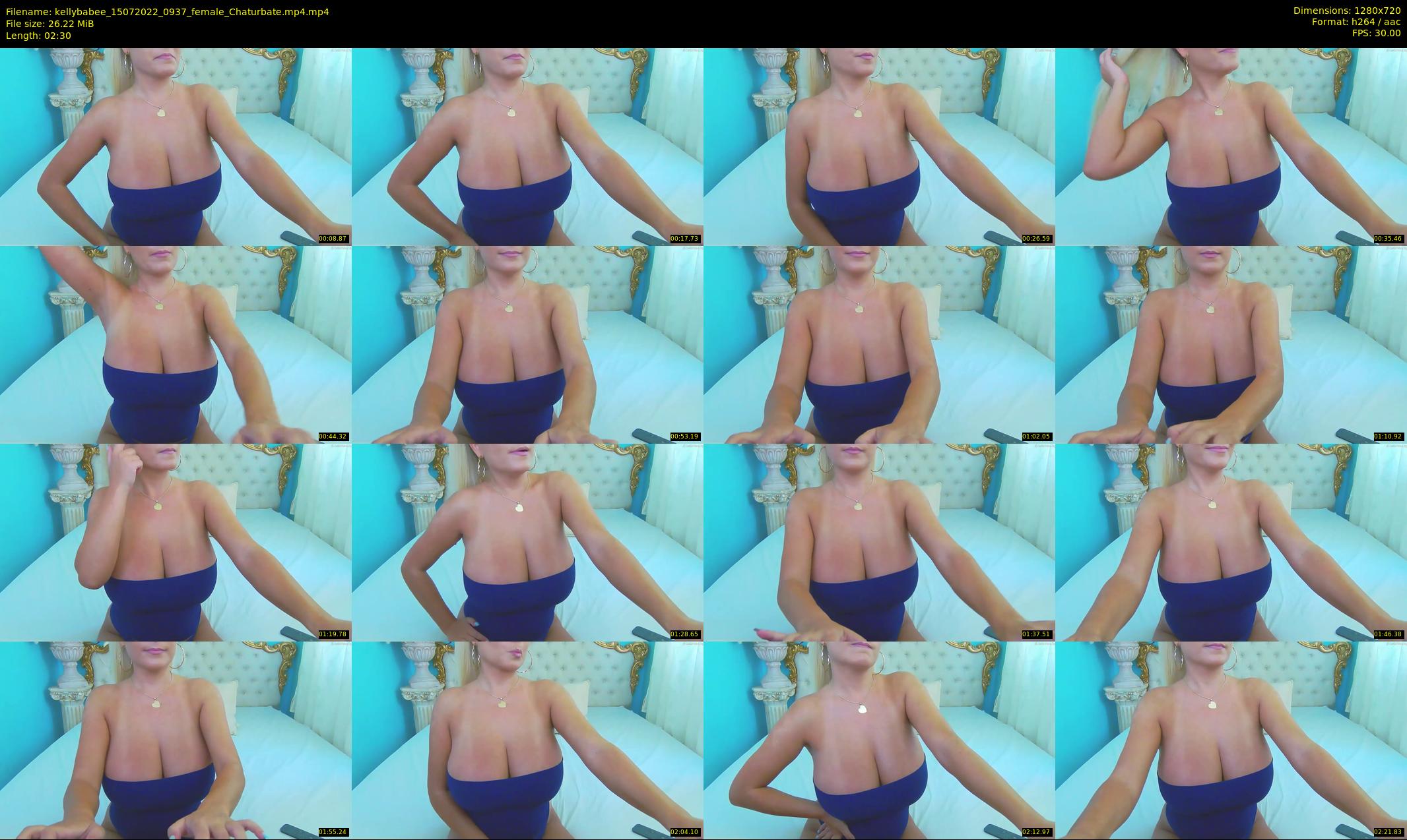 kellybabee — 3 minute Chaturbate female cam show recording, 720p, Jul 15, 2022