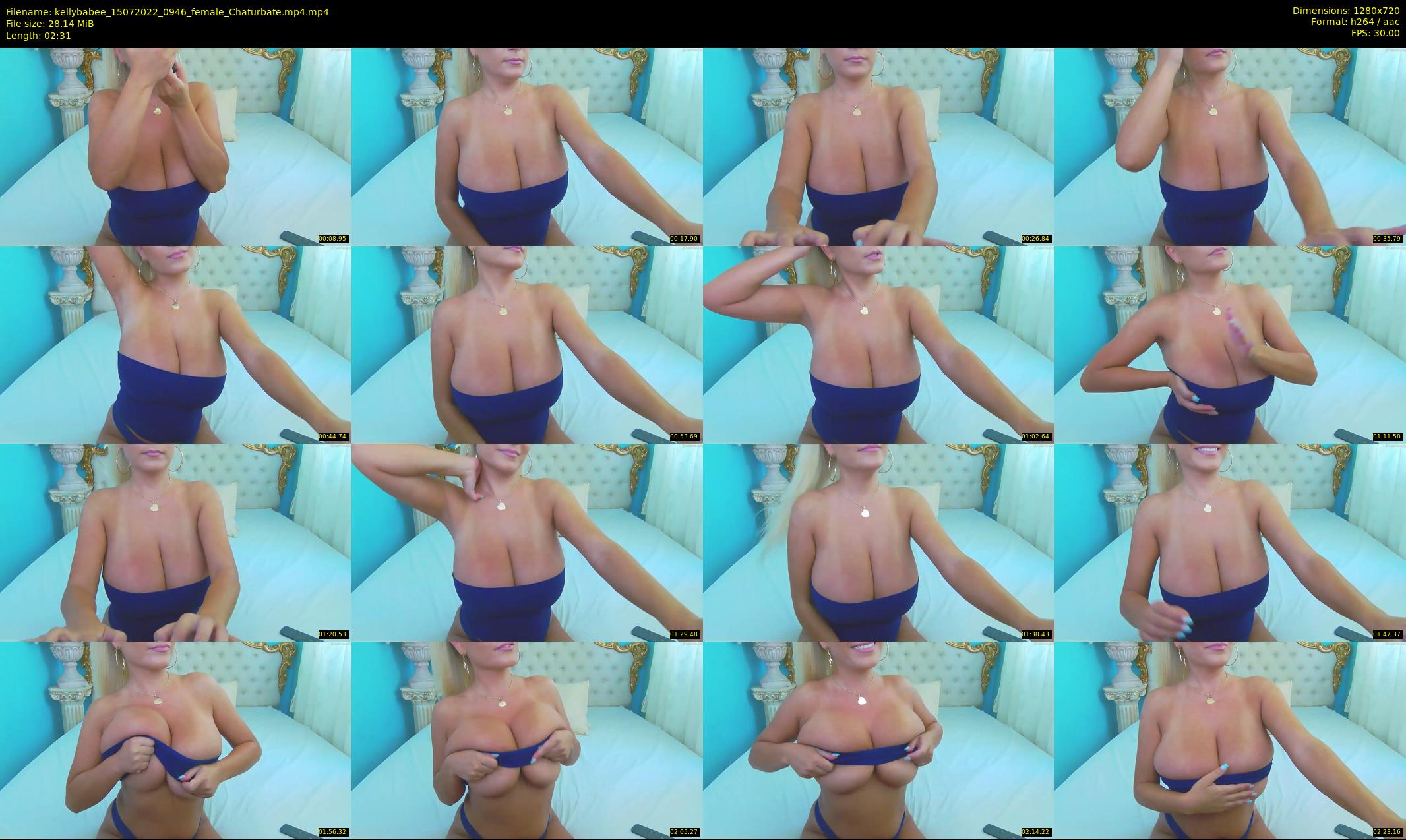 kellybabee — 3 minute Chaturbate female cam show recording, 720p, Jul 15, 2022