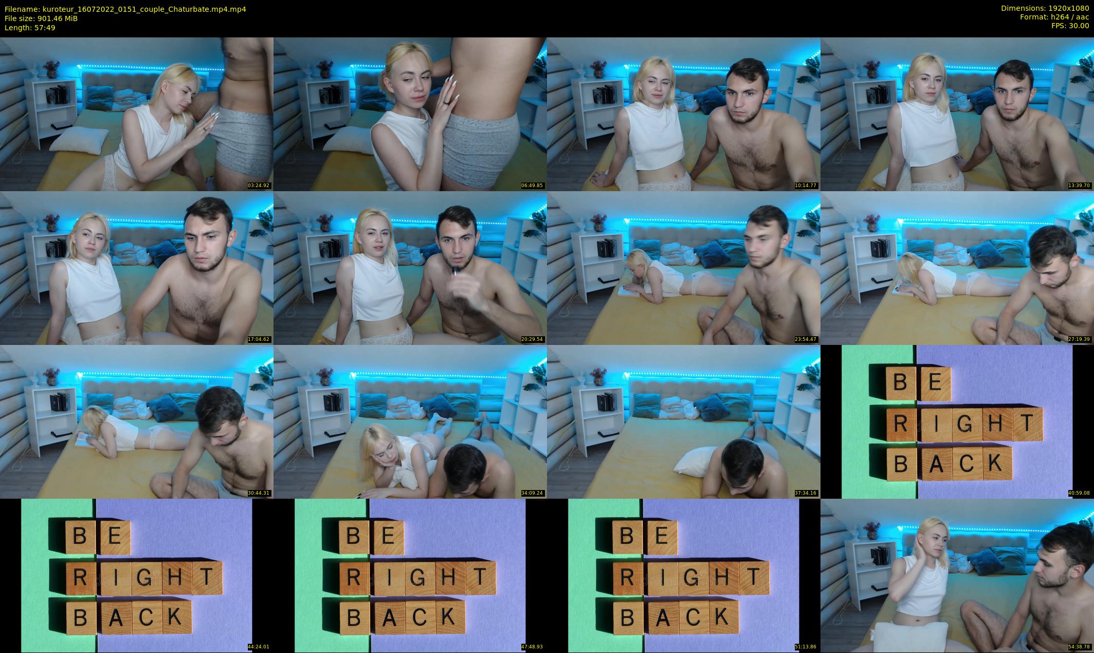 kuroteur — 58 minute Chaturbate couple cam show recording, 1080p, Jul 16, 2022