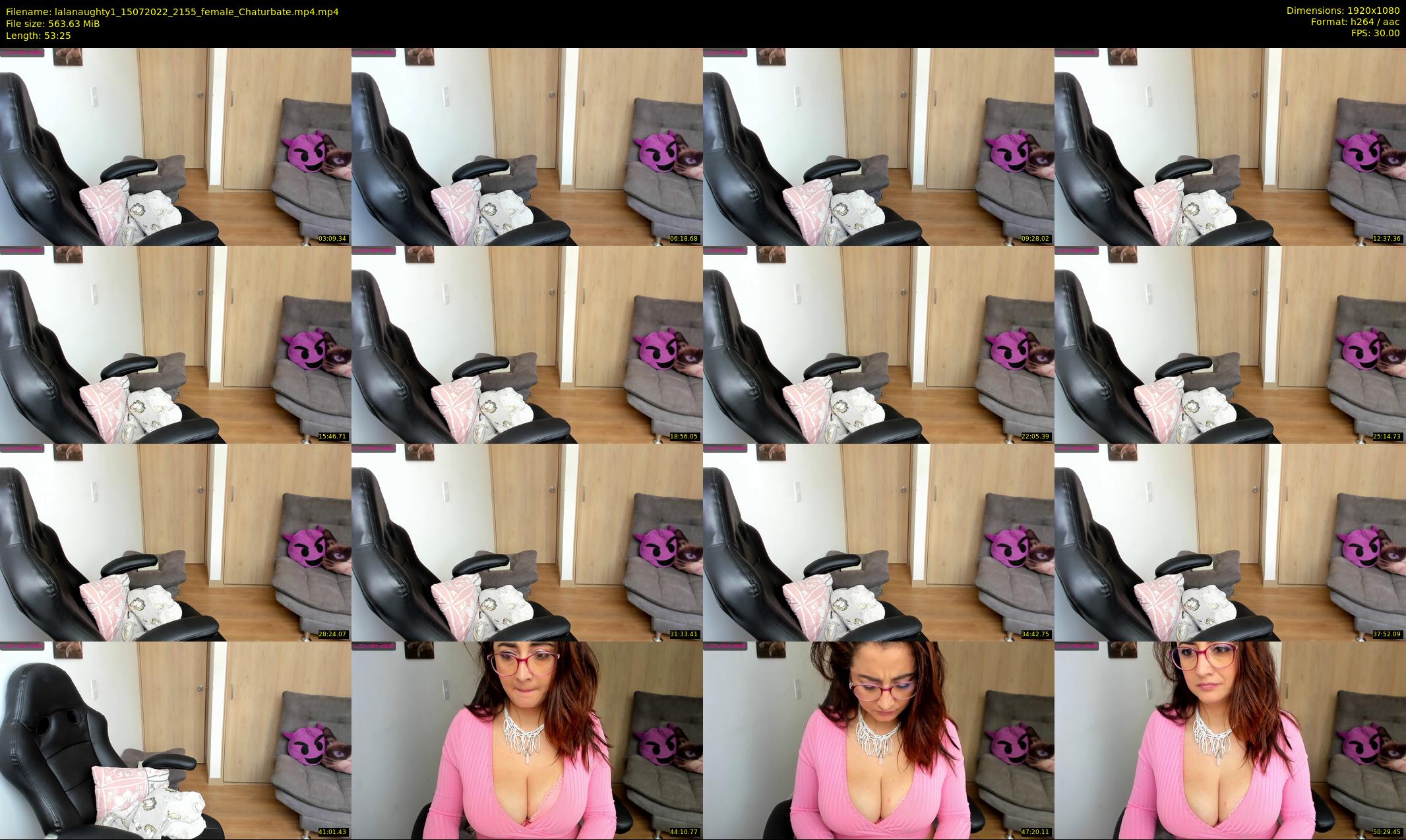 lalanaughty1 — 54 minute Chaturbate female cam show recording, 1080p, Jul 15, 2022