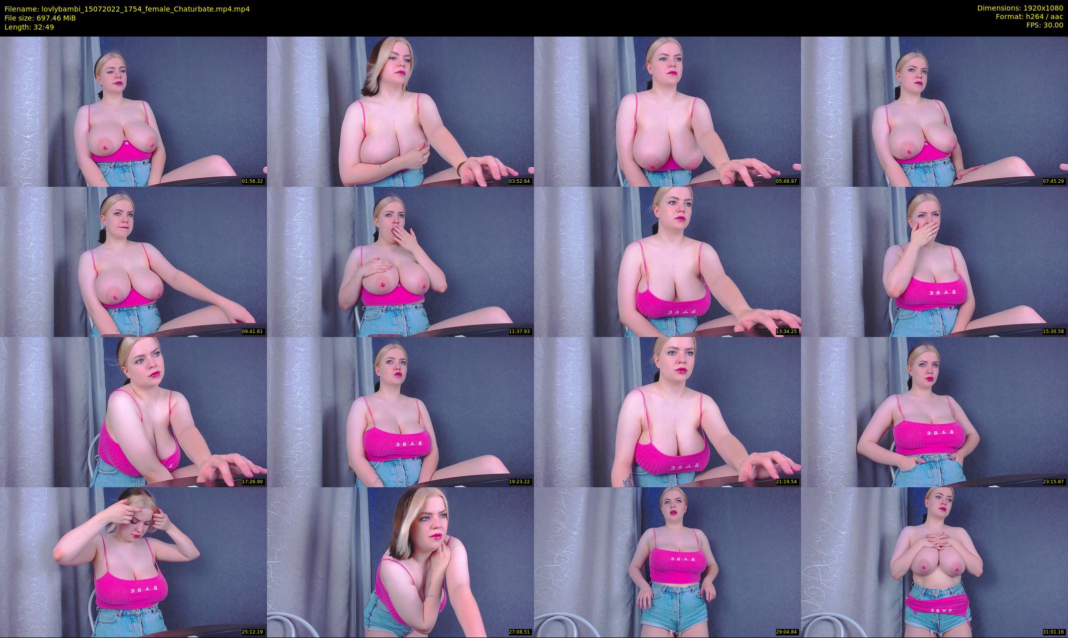 lovlybambi — 33 minute Chaturbate female cam show recording, 1080p, Jul 15, 2022