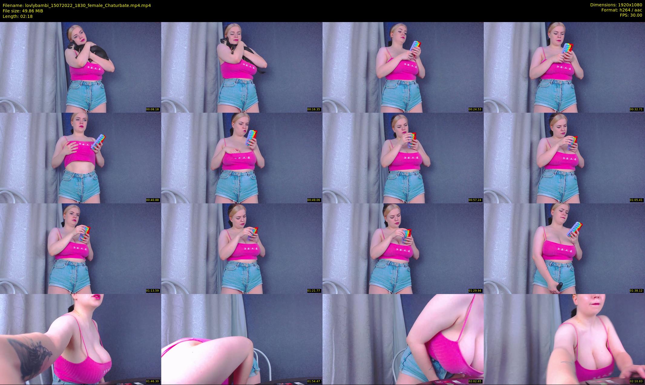 lovlybambi — 3 minute Chaturbate female cam show recording, 1080p, Jul 15, 2022