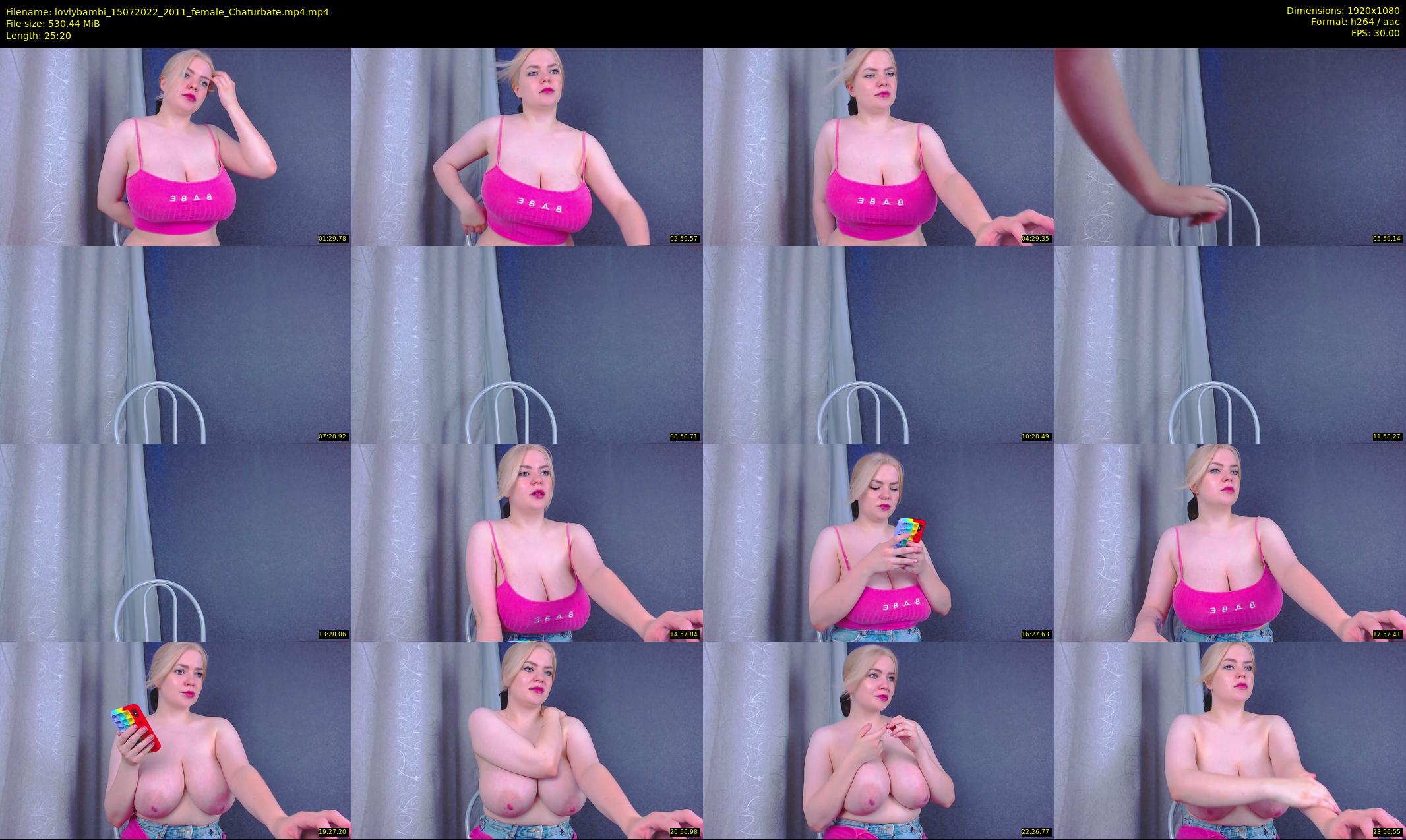 lovlybambi — 26 minute Chaturbate female cam show recording, 1080p, Jul 15, 2022
