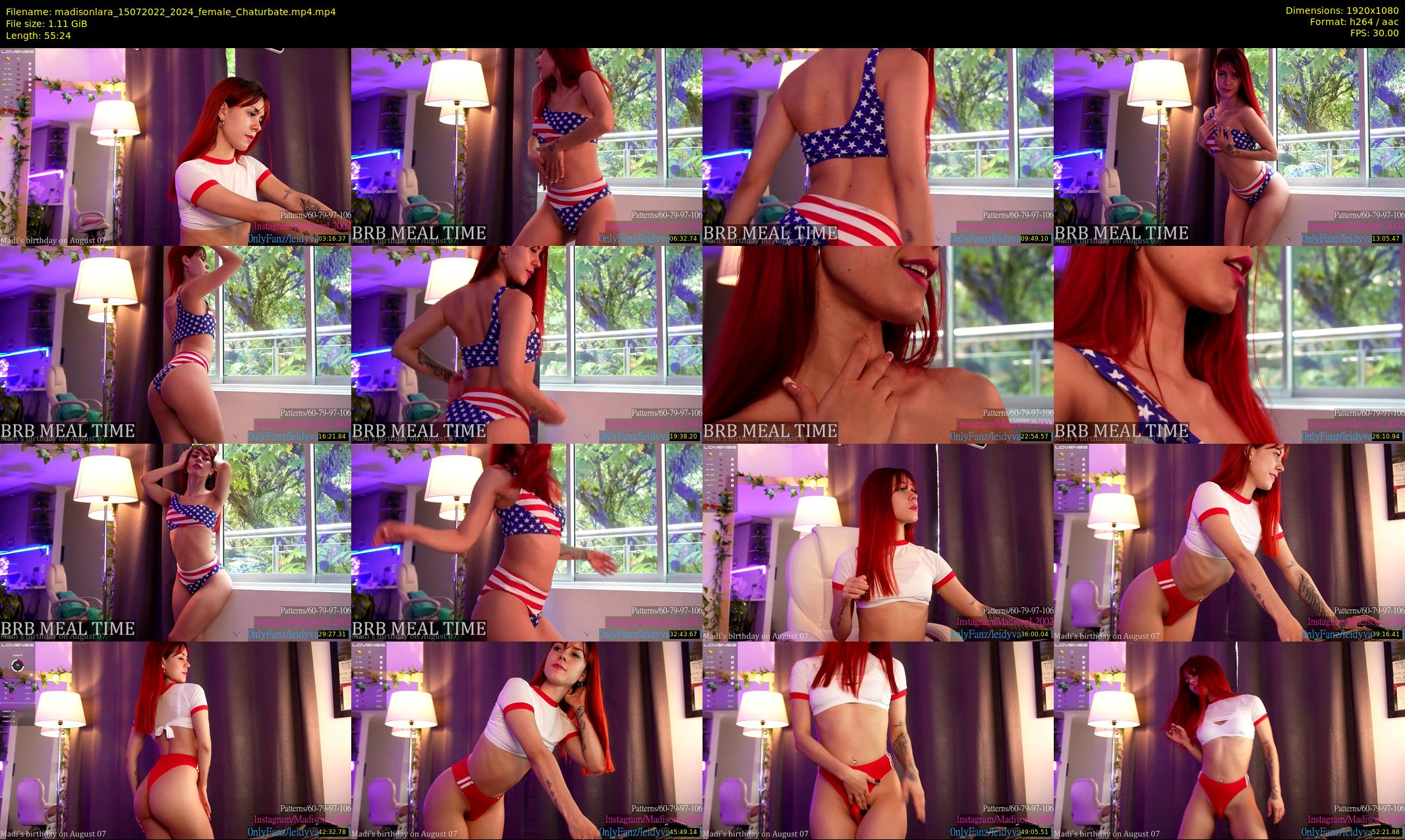 madisonlara — 56 minute Chaturbate female cam show recording, 1080p, Jul 15, 2022