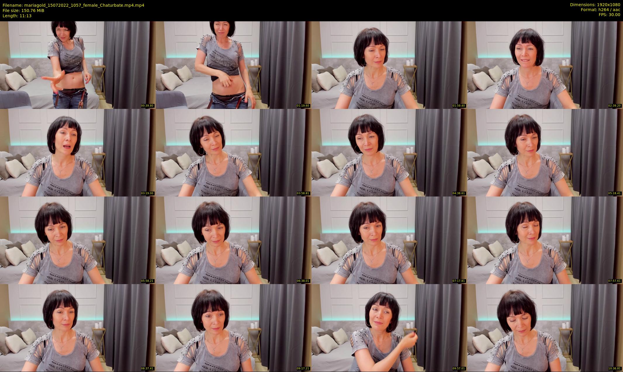 mariagold — 12 minute Chaturbate female cam show recording, 1080p, Jul 15, 2022