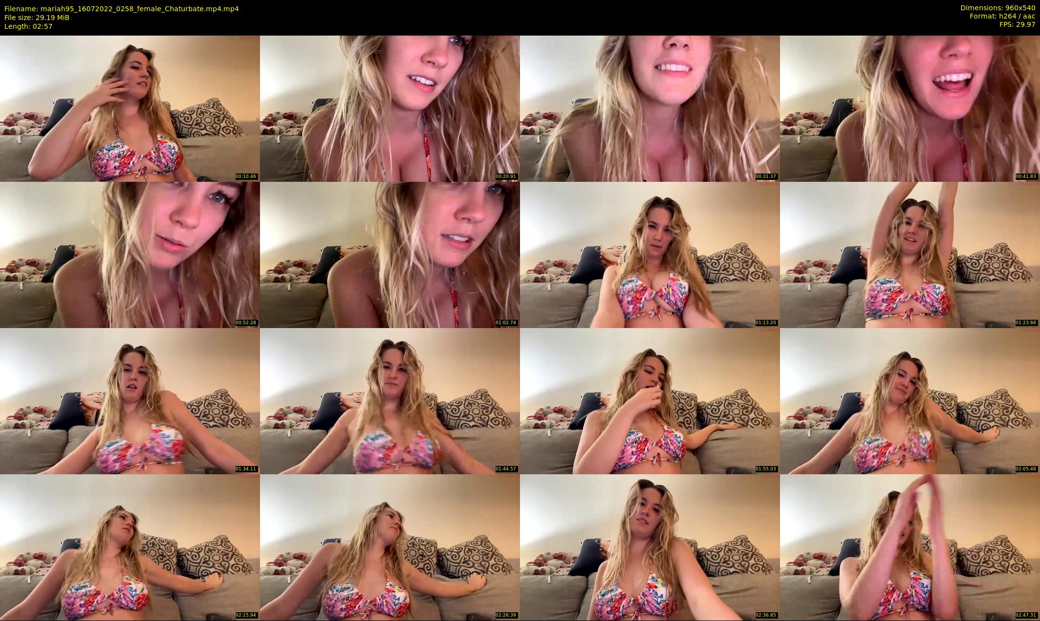 mariah95 — 3 minute Chaturbate female cam show recording, 480p, Jul 16, 2022