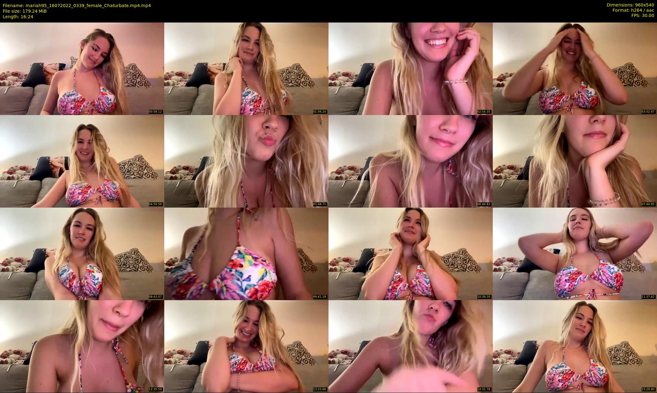 mariah95 — 17 minute Chaturbate female cam show recording, 480p, Jul 16, 2022