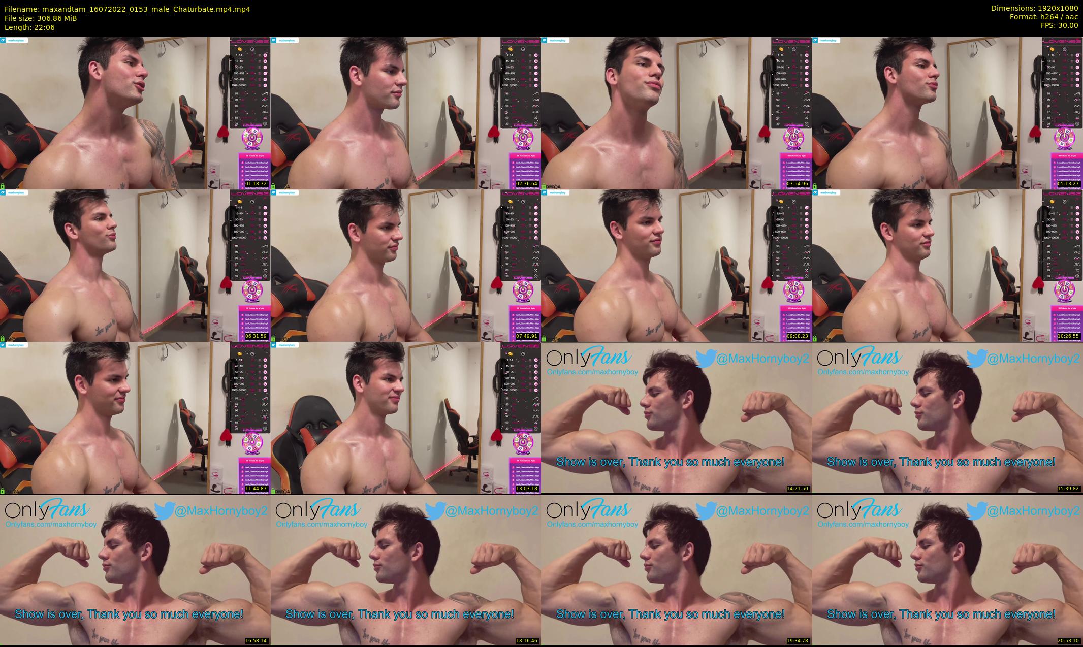 maxandtam — 23 minute Chaturbate couple cam show recording, 1080p, Jul 16, 2022