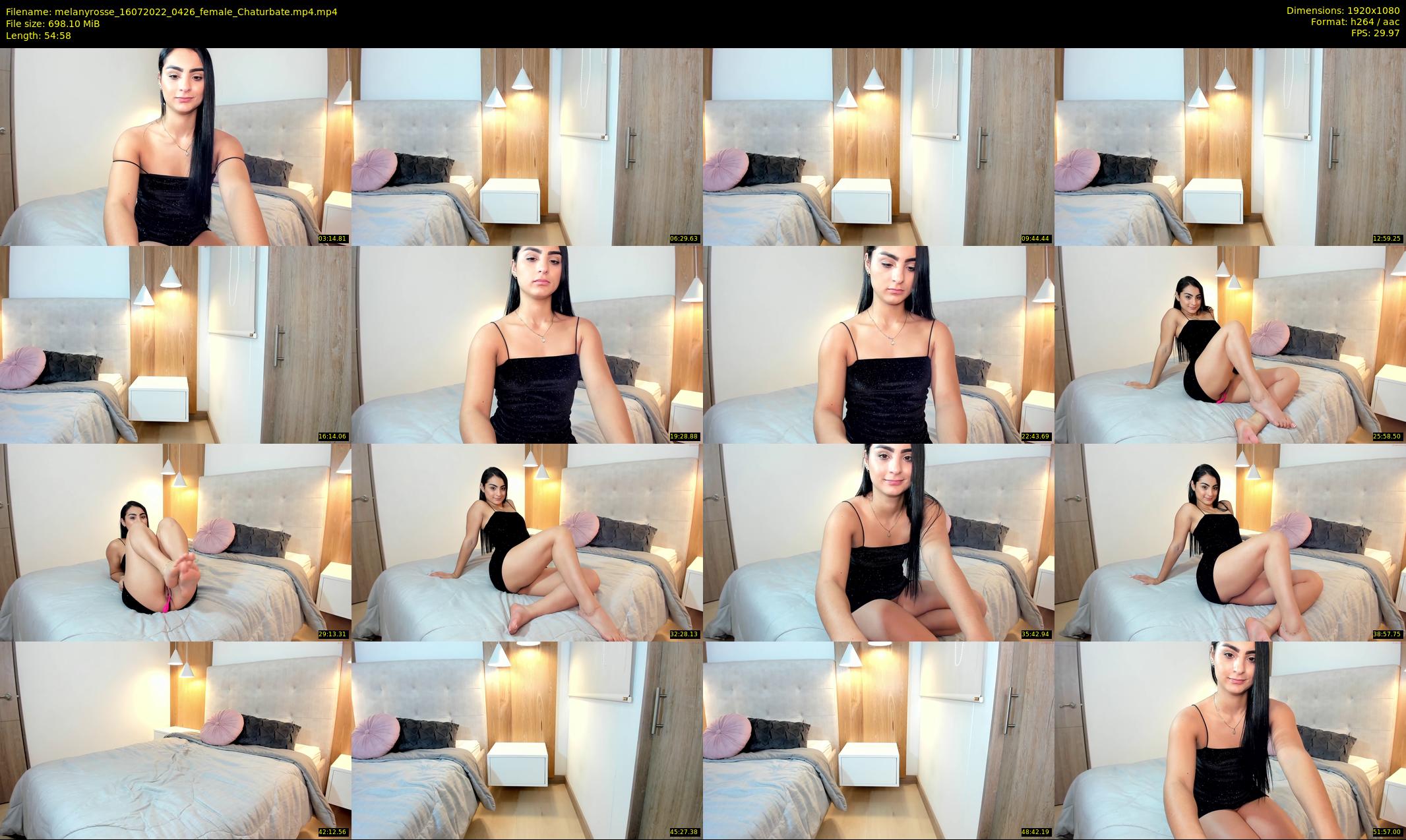 melanyrosse — 55 minute Chaturbate female cam show recording, 1080p, Jul 16, 2022