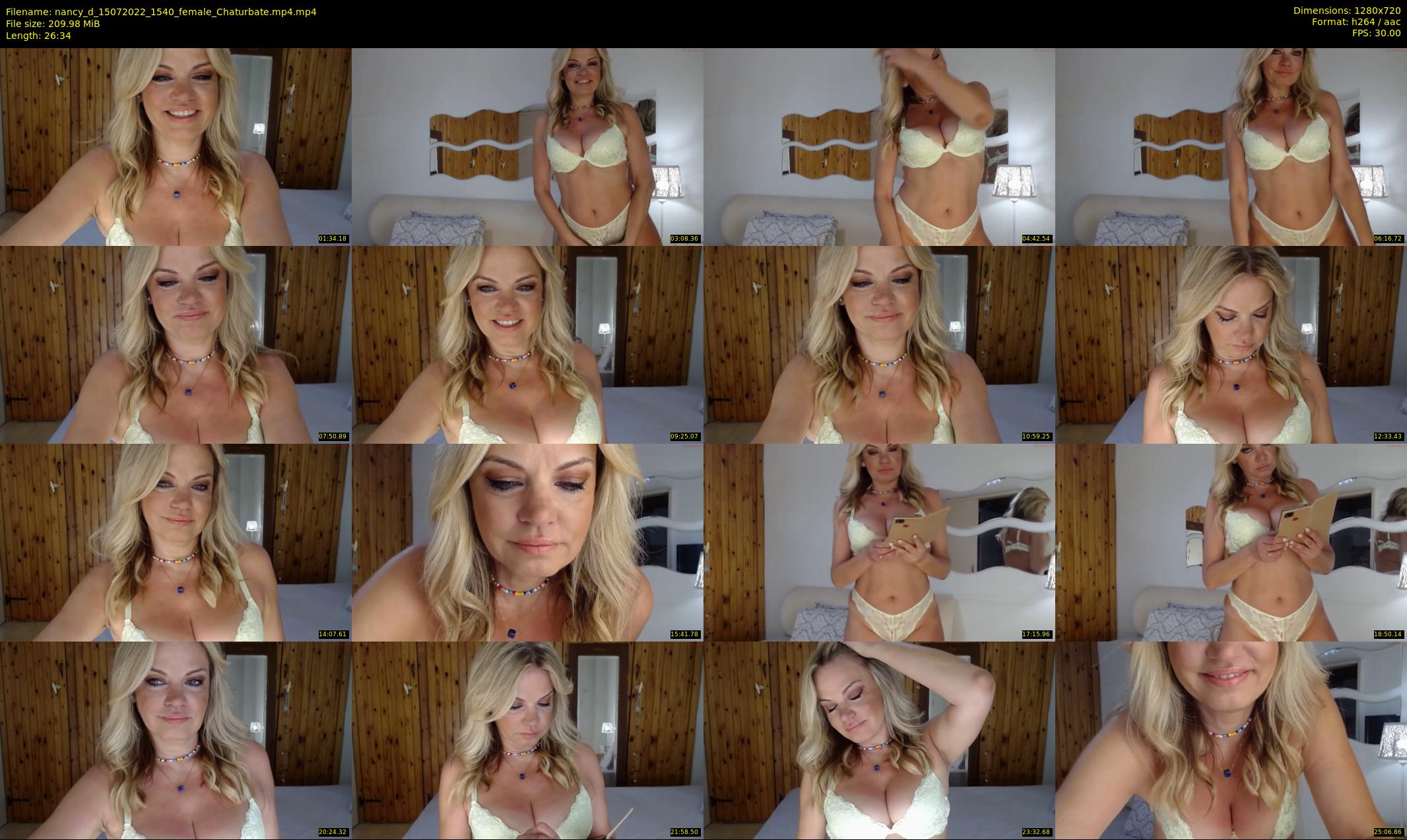 nancy_d — 27 minute Chaturbate female cam show recording, 720p, Jul 15, 2022