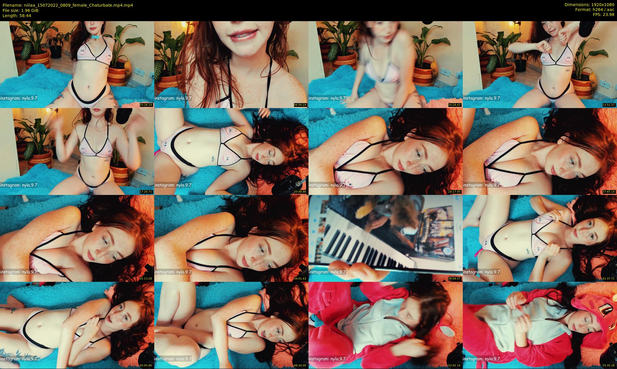 niilaa — 59 minute Chaturbate female cam show recording, 1080p, Jul 15, 2022