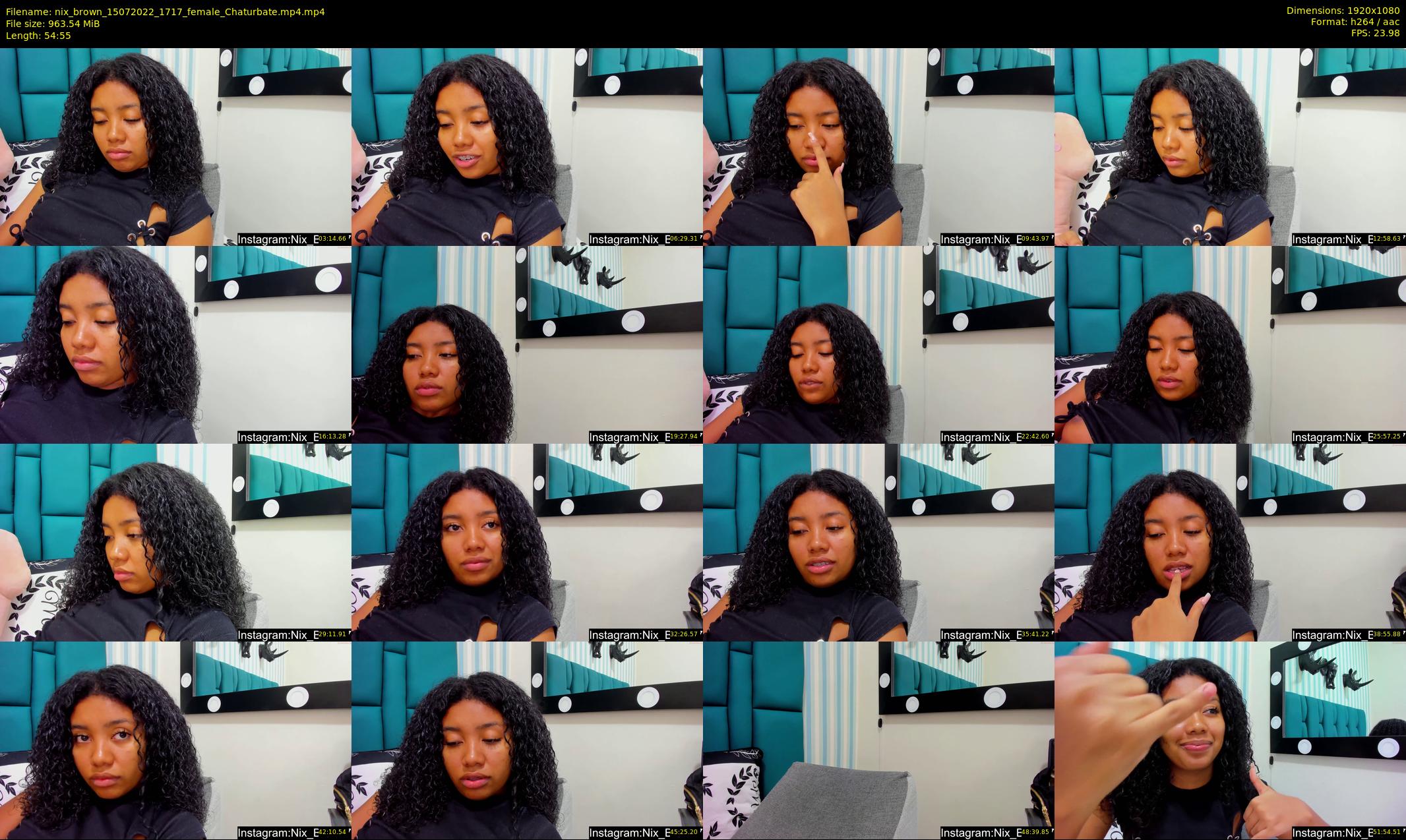 nix_brown — 55 minute Chaturbate female cam show recording, 1080p, Jul 15, 2022