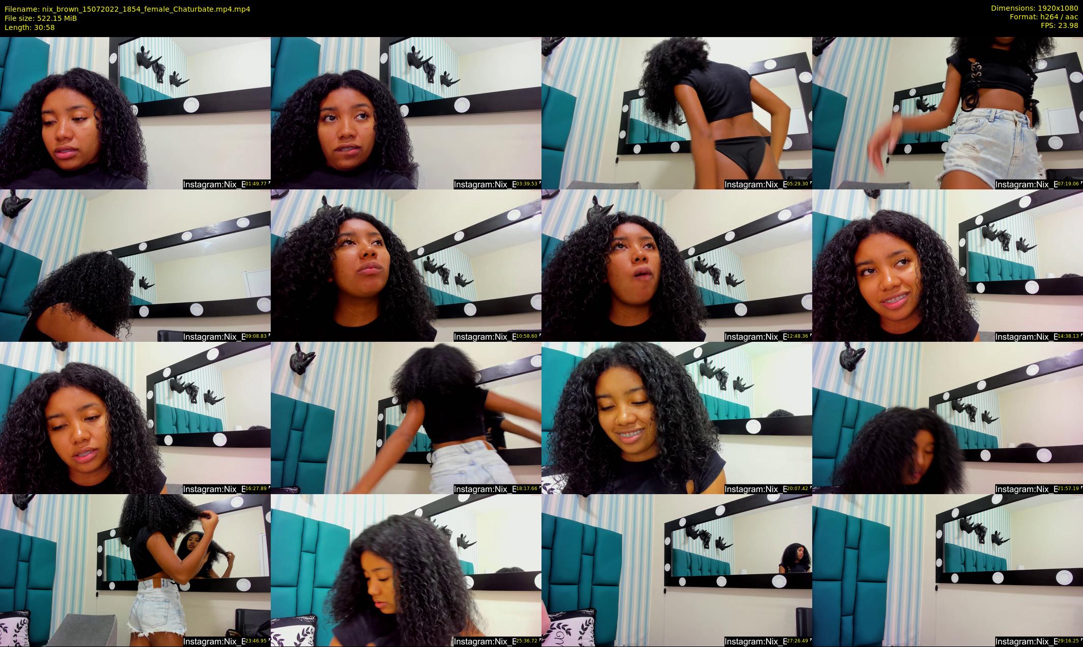 nix_brown — 31 minute Chaturbate female cam show recording, 1080p, Jul 15, 2022