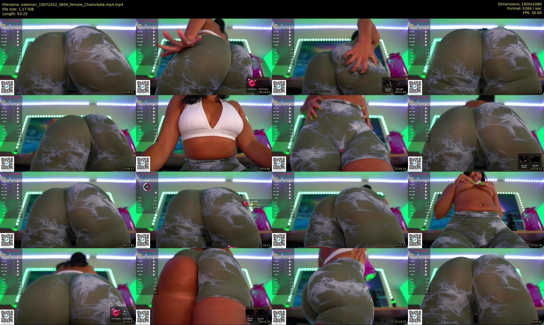 oxlemon — 54 minute Chaturbate female cam show recording, 1080p, Jul 15, 2022