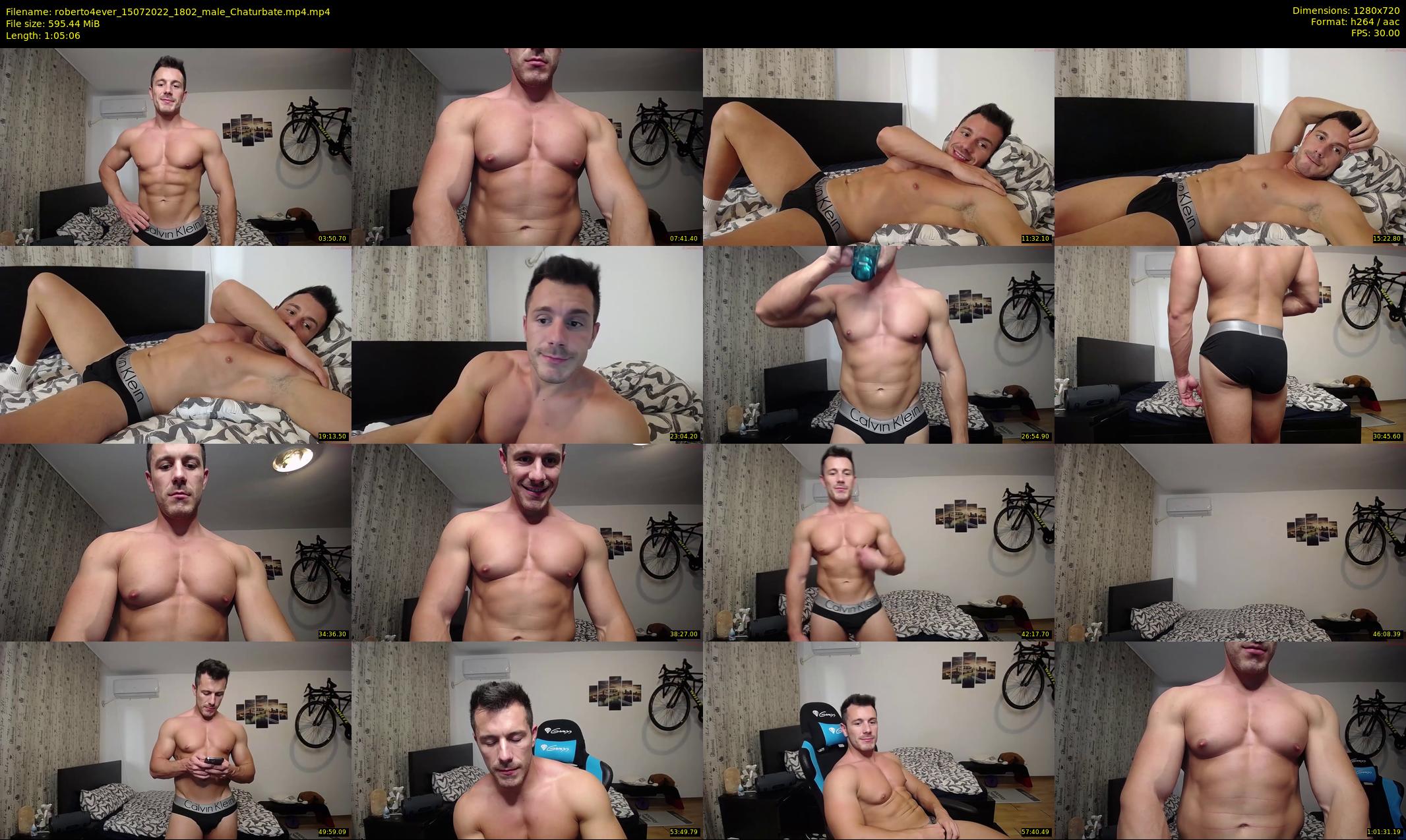 roberto4ever — 66 minute Chaturbate male cam show recording, 720p, Jul 15, 2022