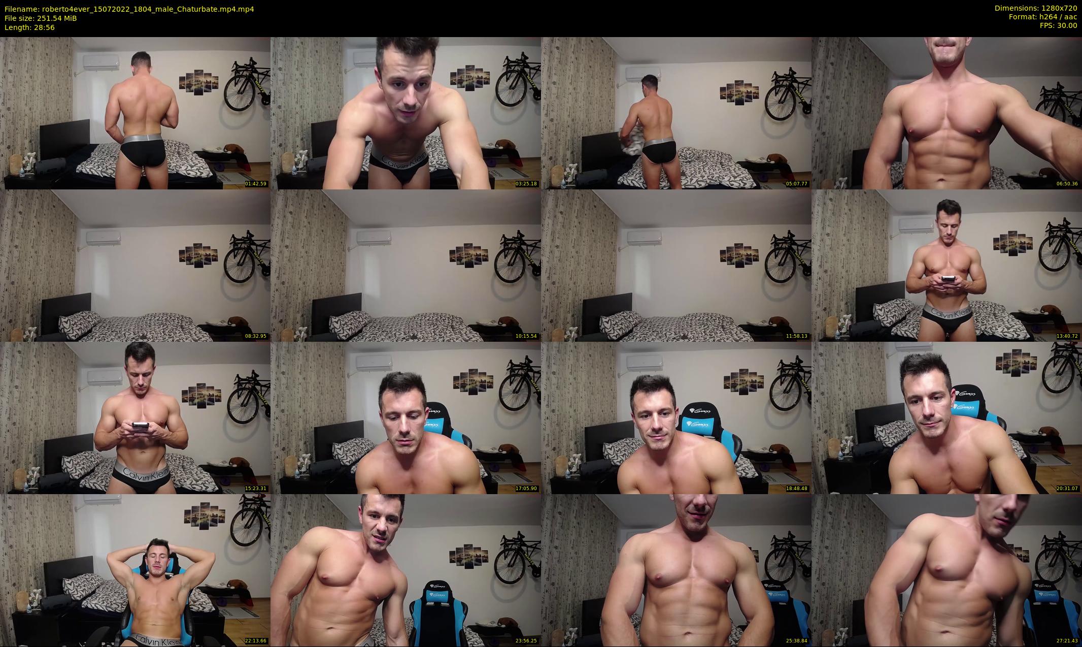 roberto4ever — 29 minute Chaturbate male cam show recording, 720p, Jul 15, 2022