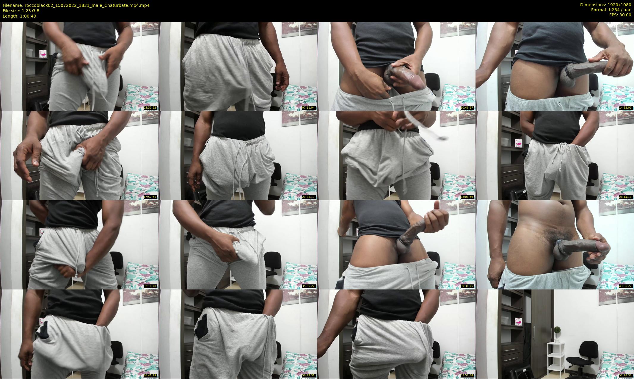 roccoblack02 — 61 minute Chaturbate male cam show recording, 1080p, Jul 15, 2022