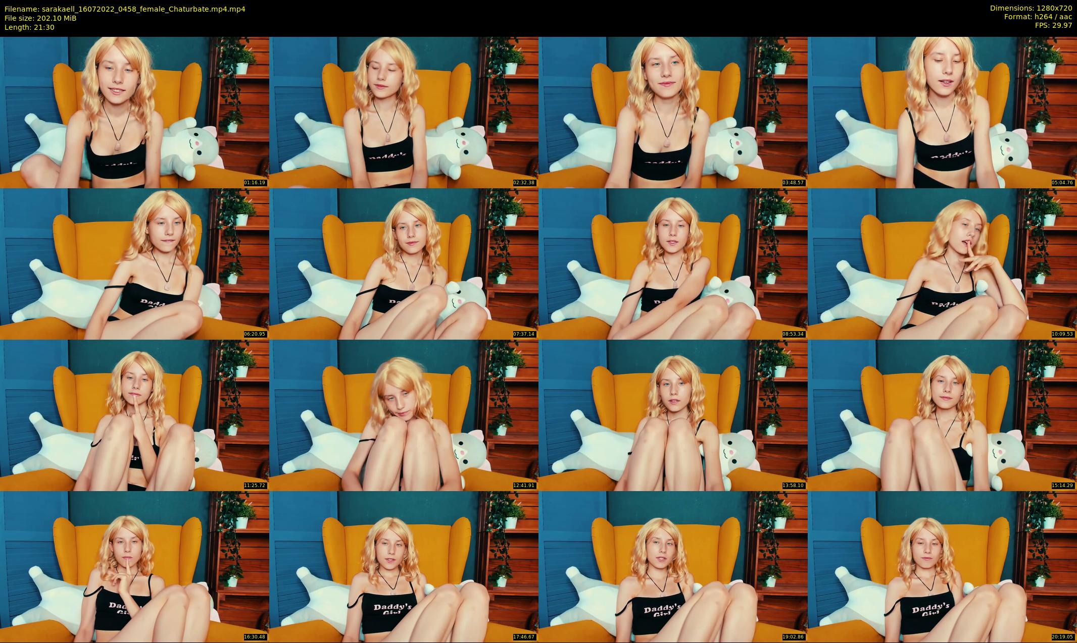 sarakaell — 22 minute Chaturbate female cam show recording, 720p, Jul 16, 2022